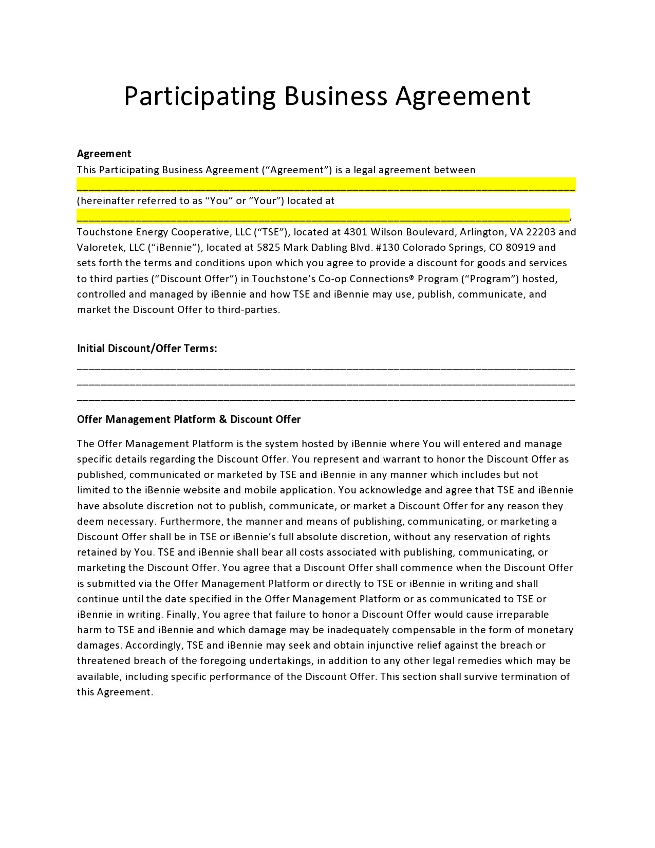 Free business contract template 07
