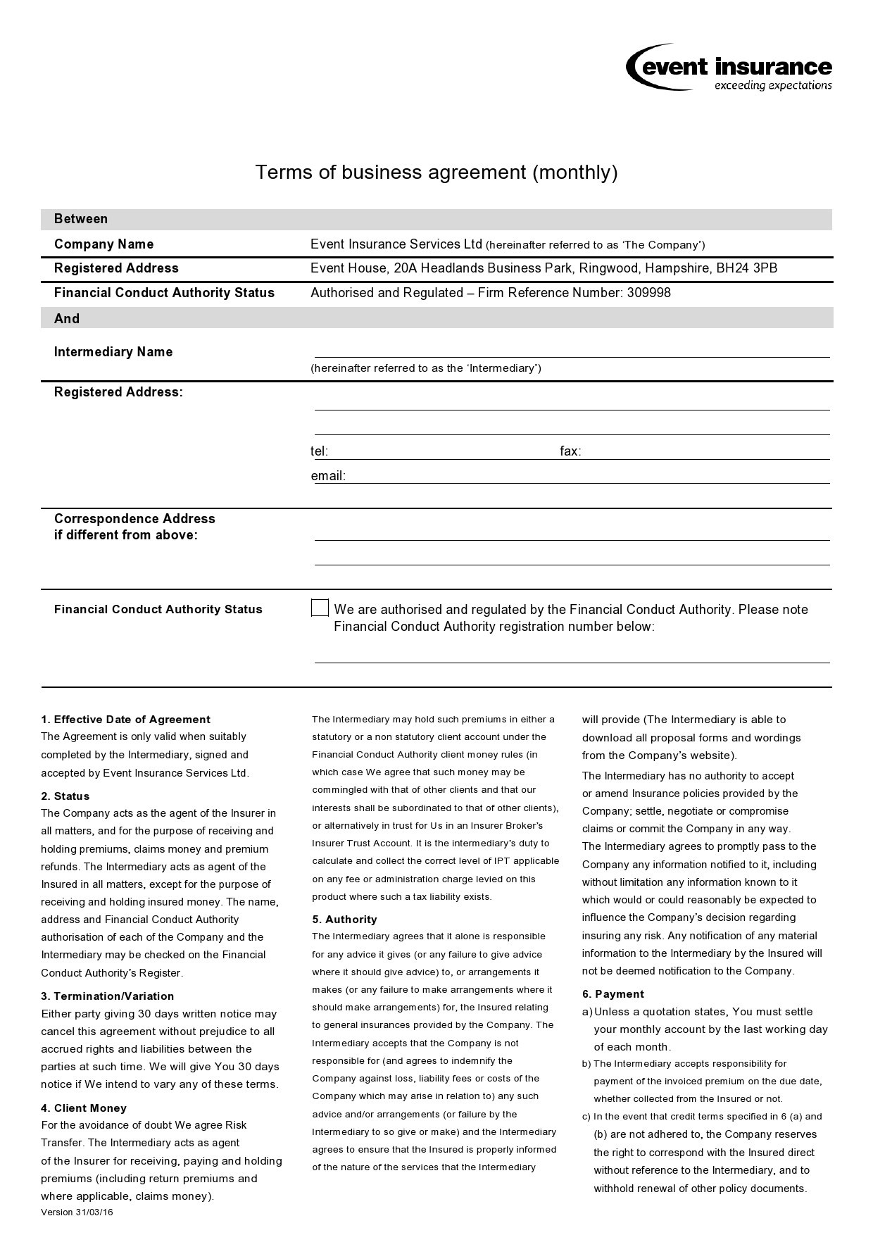 Free business contract template 08