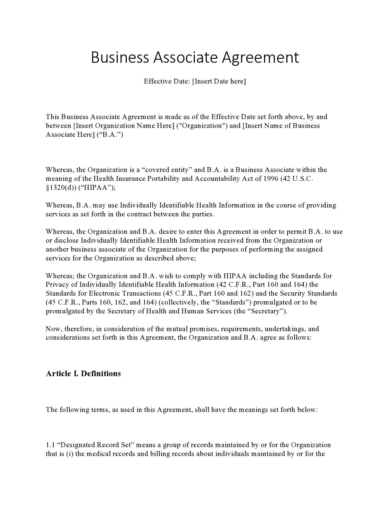 Free business contract template 18