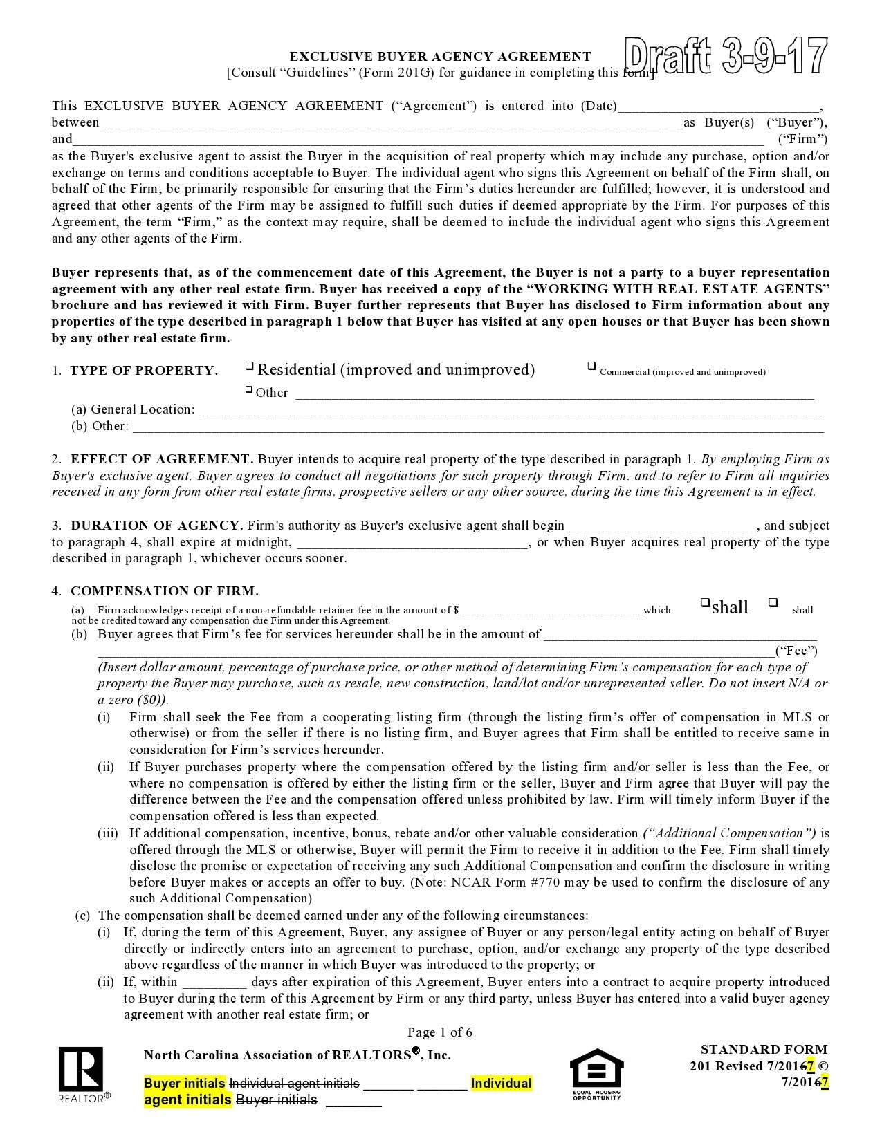 Free buyer agency agreement 10