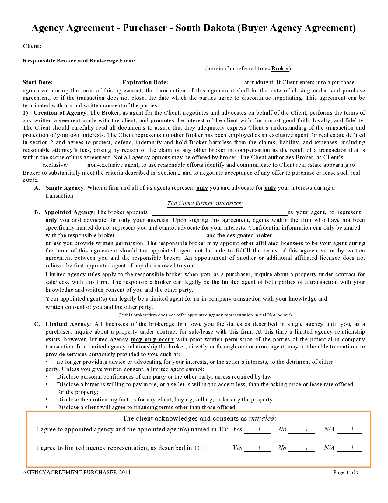 Free buyer agency agreement 16