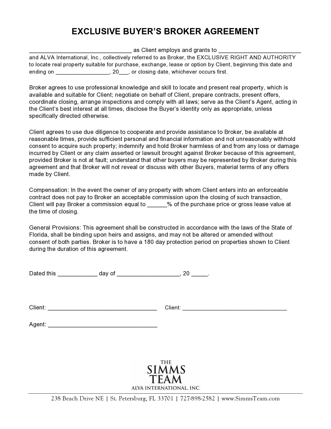 Free buyer agency agreement 17
