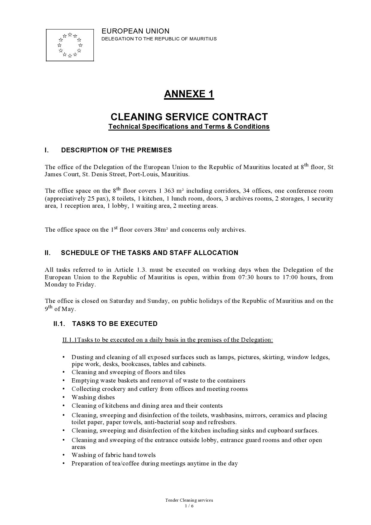 Free cleaning contract template 18