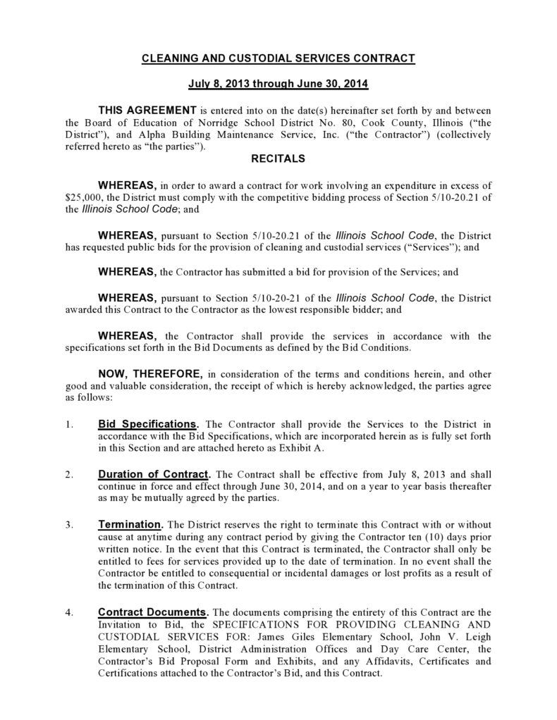 41 Printable Cleaning Contract Templates (100% Free) 41 Printable Cleaning Contract Templates (100% Free)