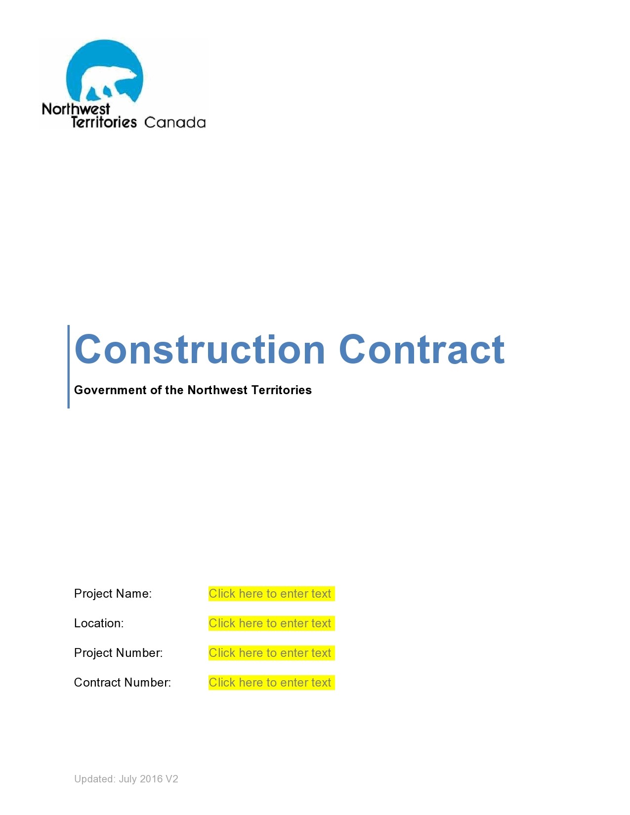 Free construction contract agreement 01