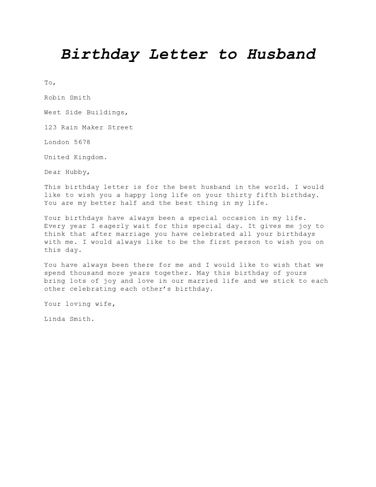 Free happy birthday letter 15