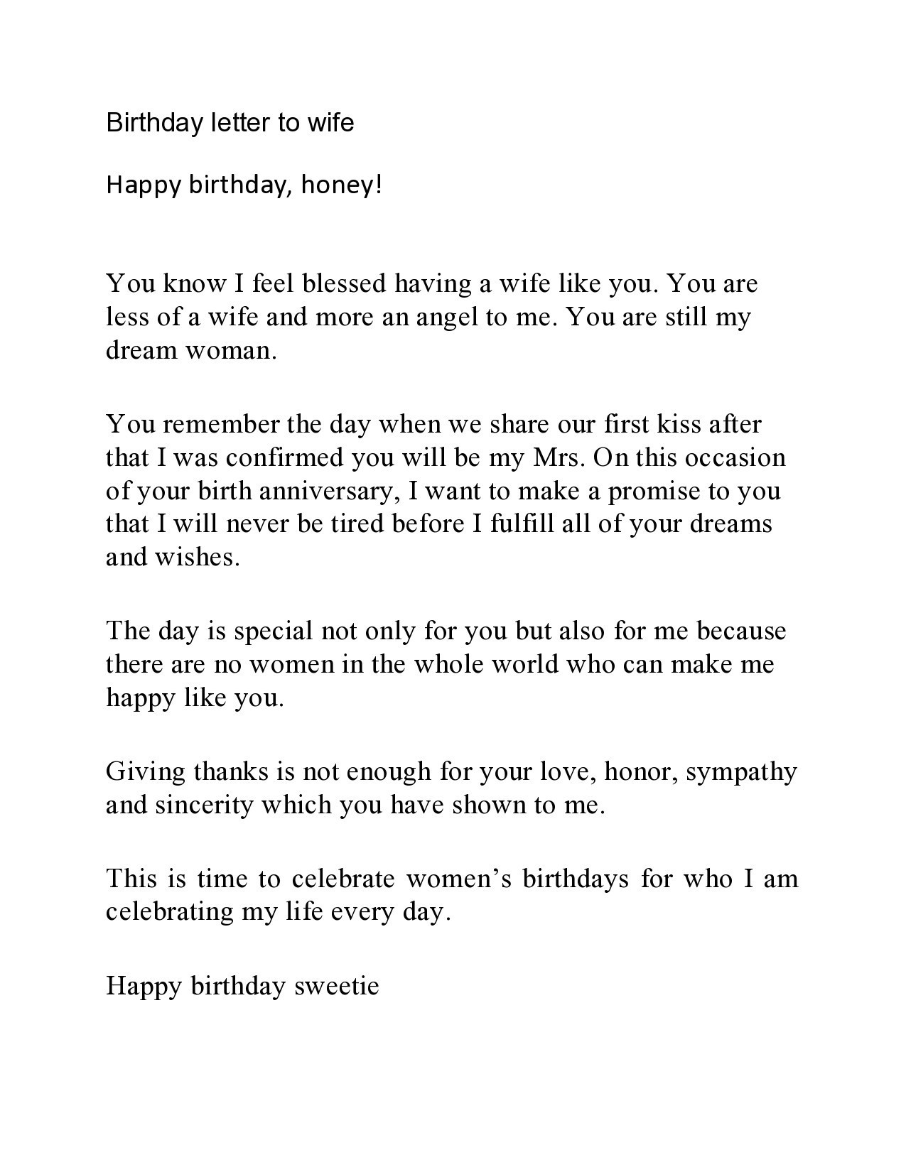 Free happy birthday letter 20