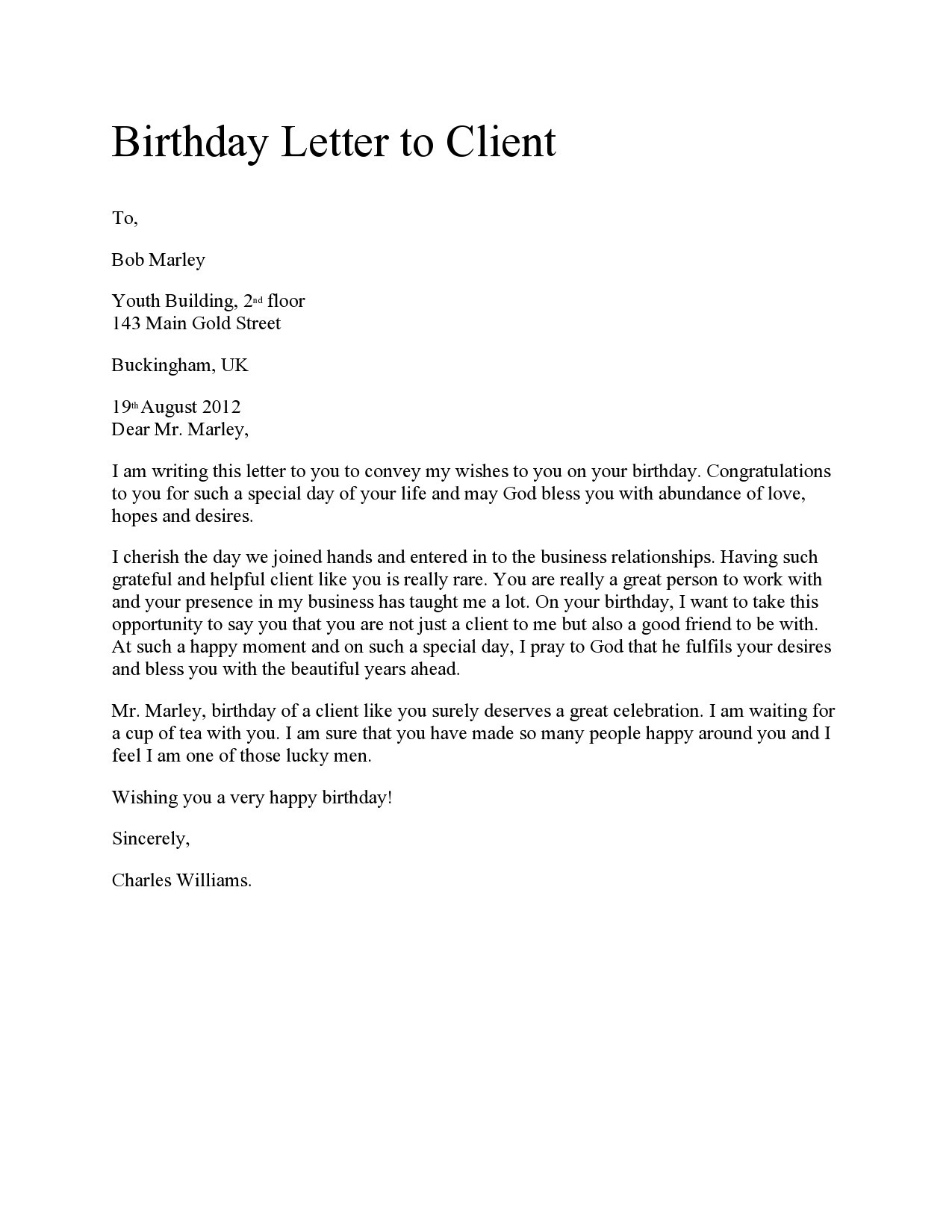 Free happy birthday letter 30