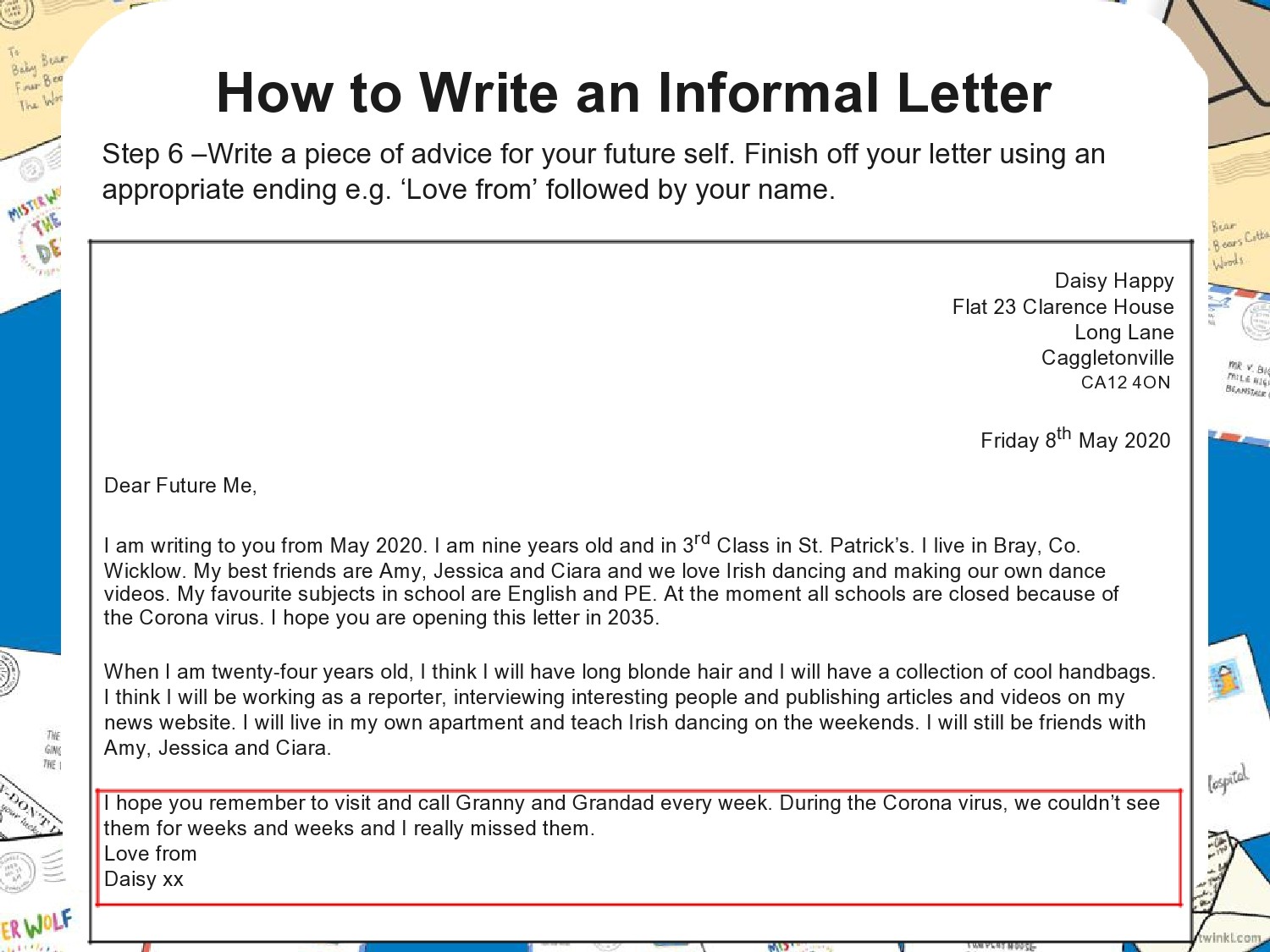 Free informal letter 22