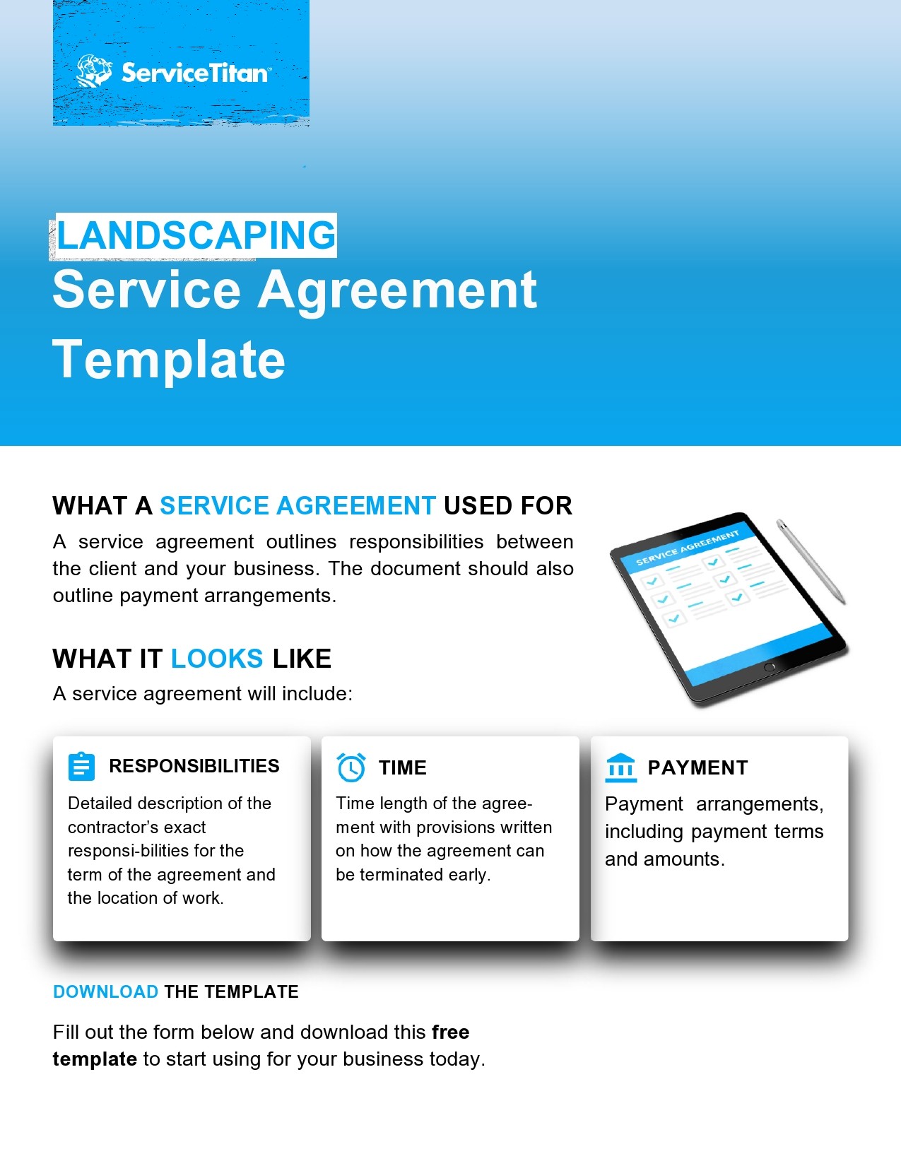 Free landscaping contract template 32