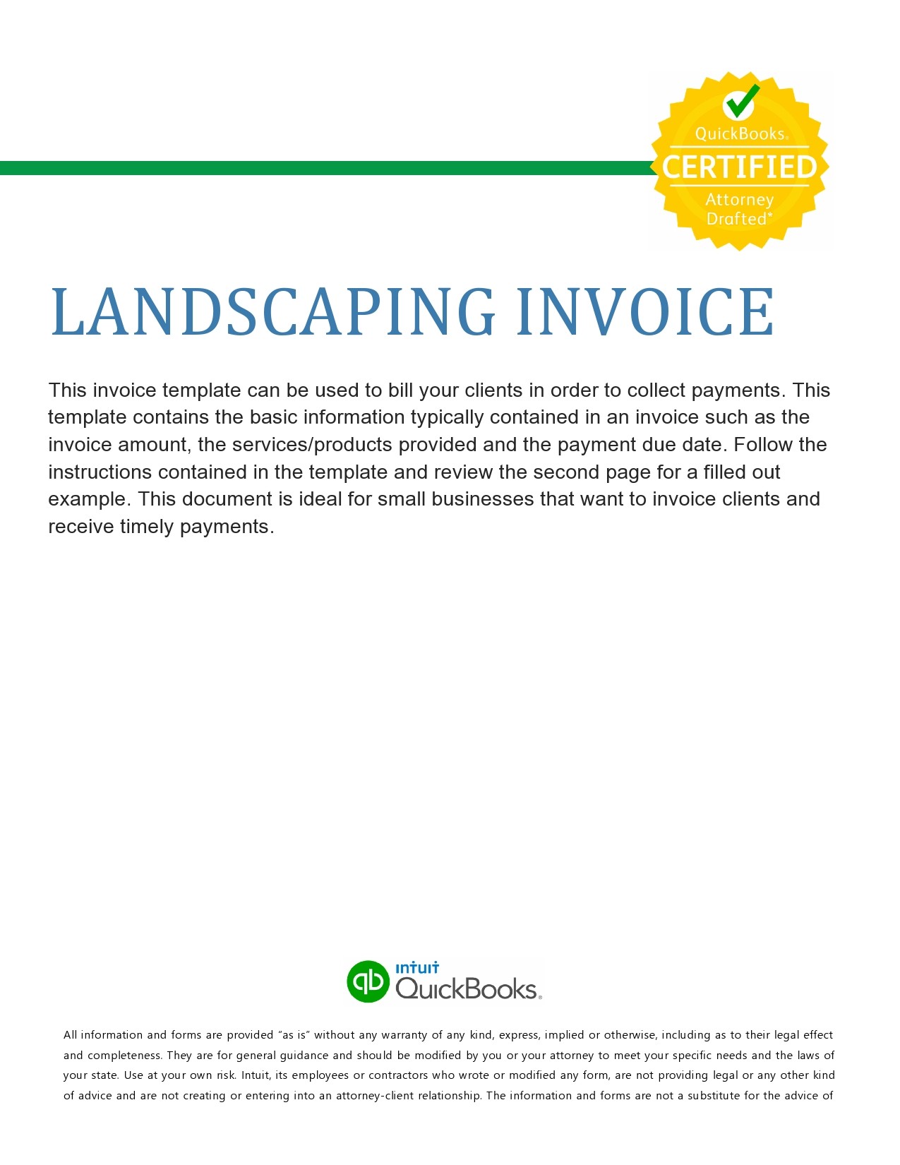 Free landscaping invoice 31