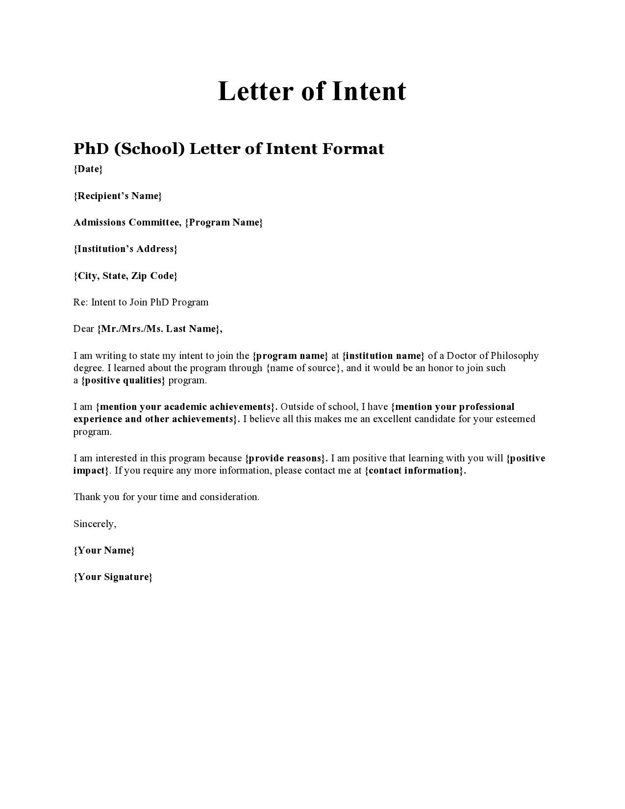 Free letter of intent for graduate school 01