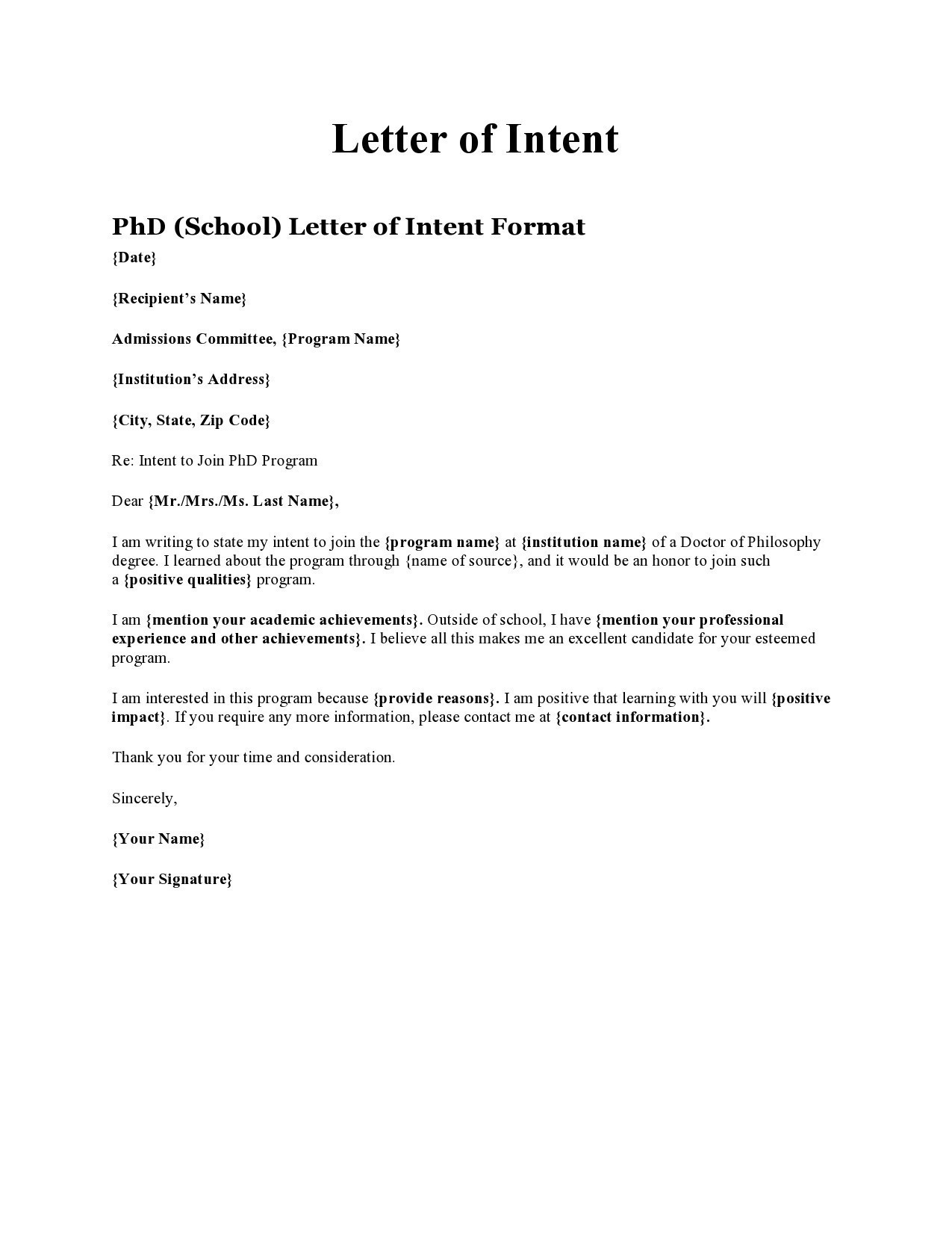 sample of letter of interest for phd application