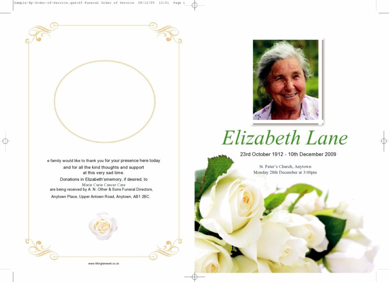 40 Printable Memorial Card Templates (In Loving Memory)