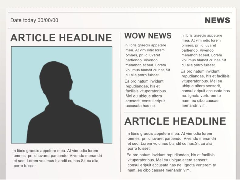 how to write a news article template