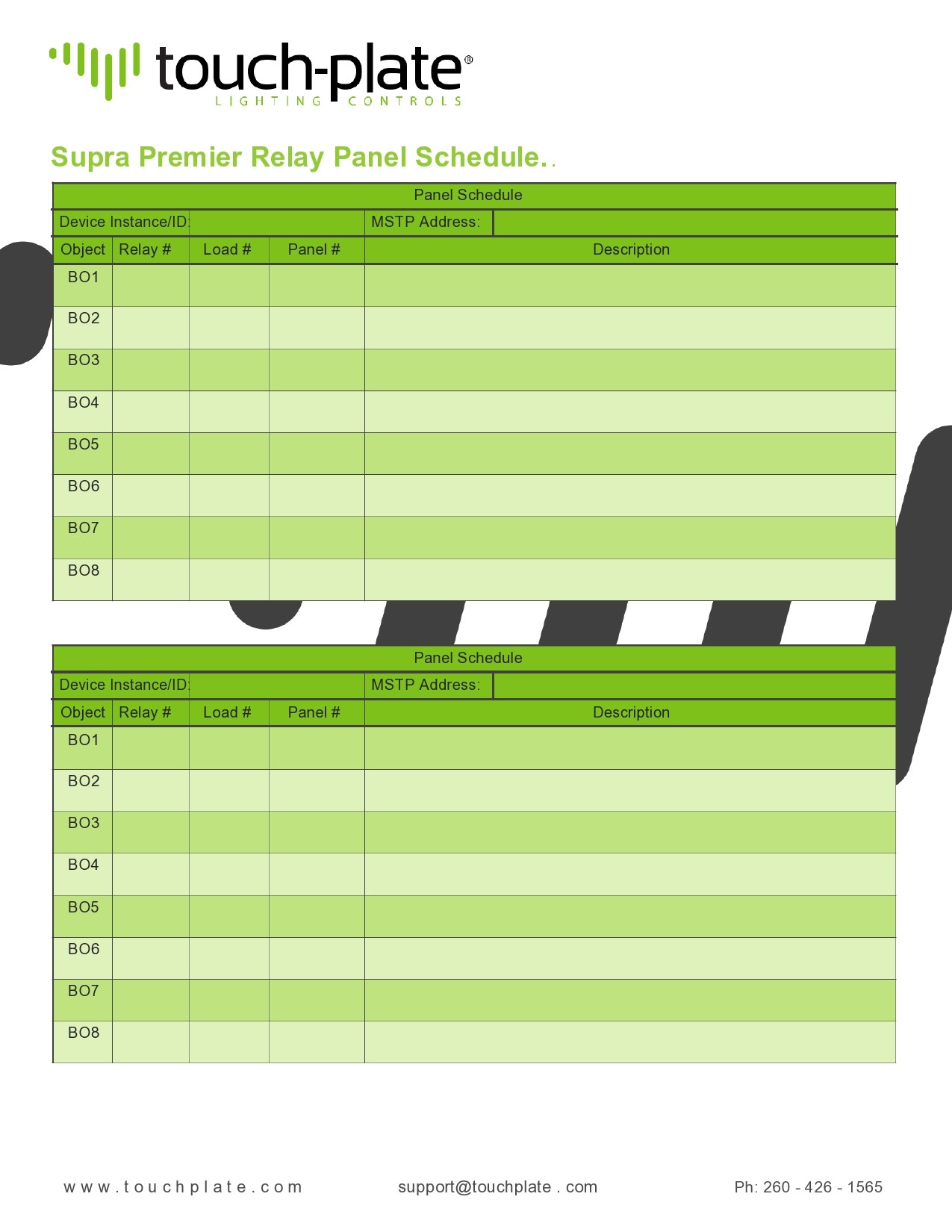 Free panel schedule template 21
