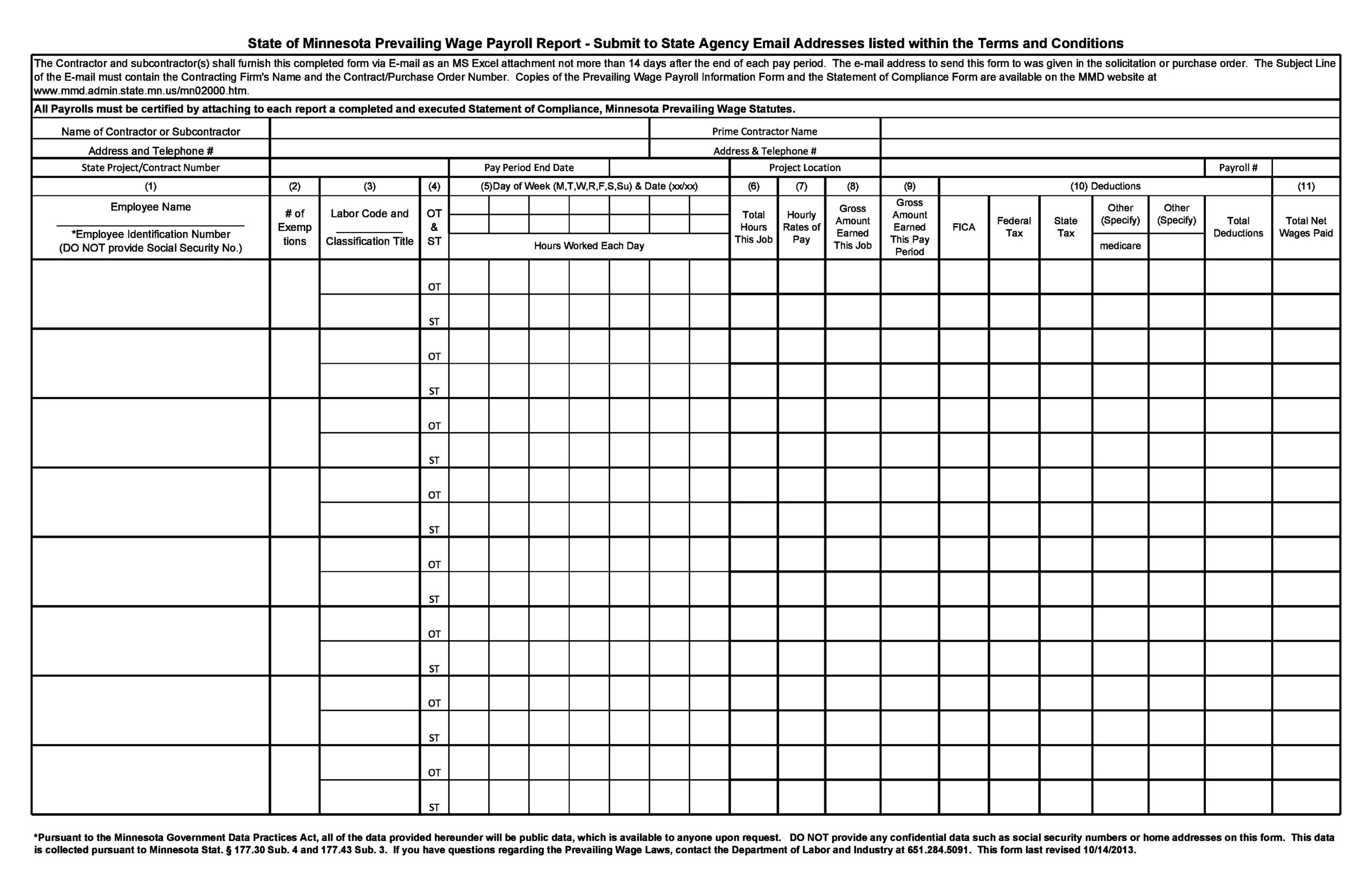 Free payroll report template 04