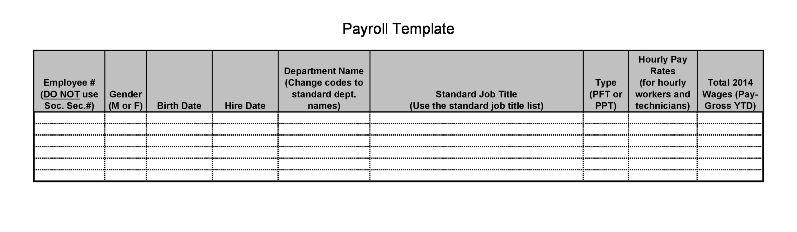 Free payroll report template 06