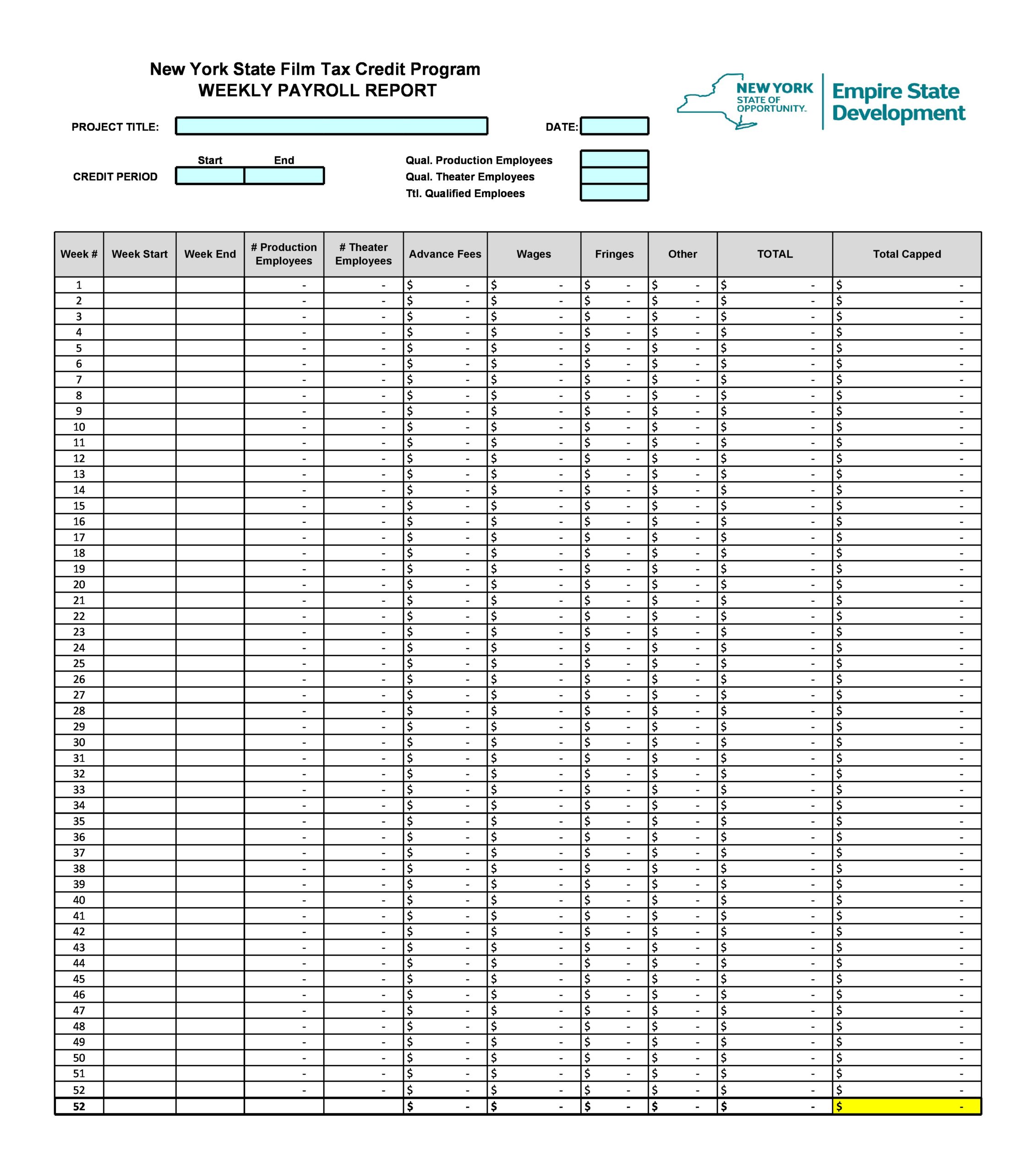Free payroll report template 09