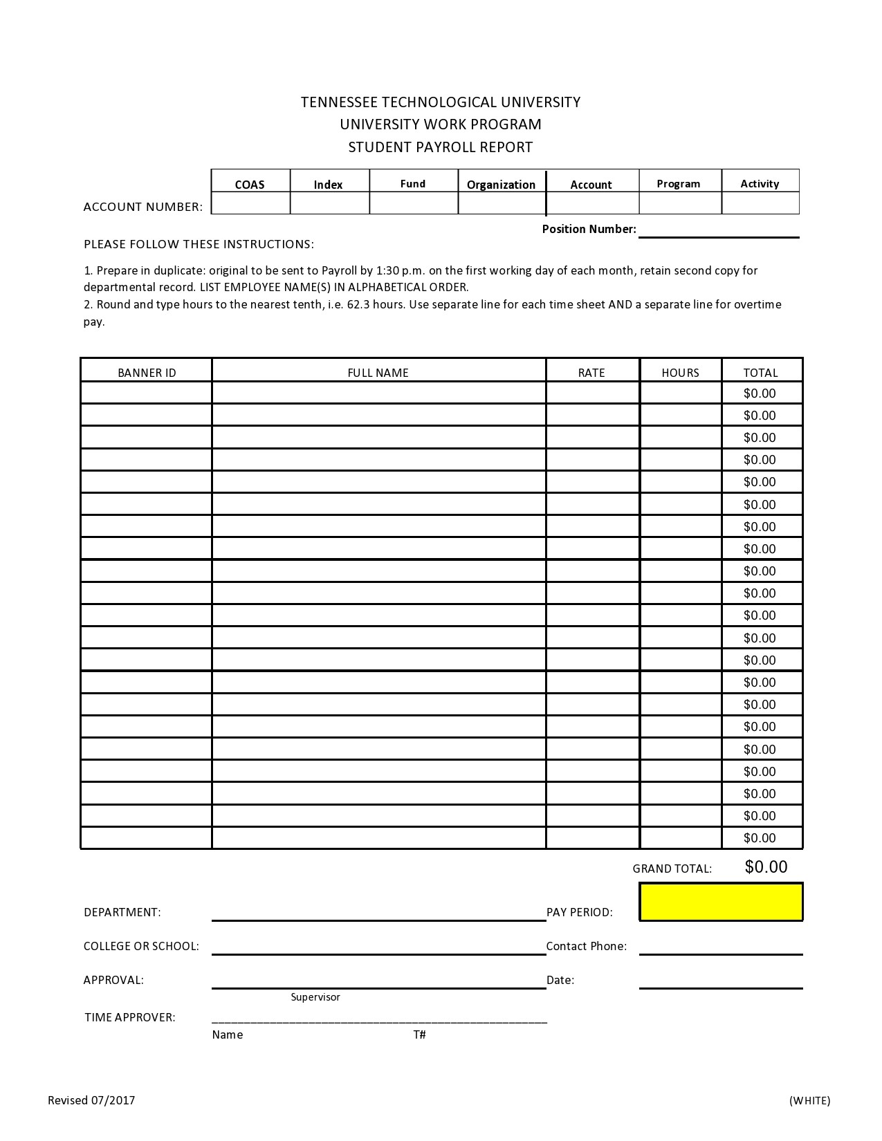 Free payroll report template 14