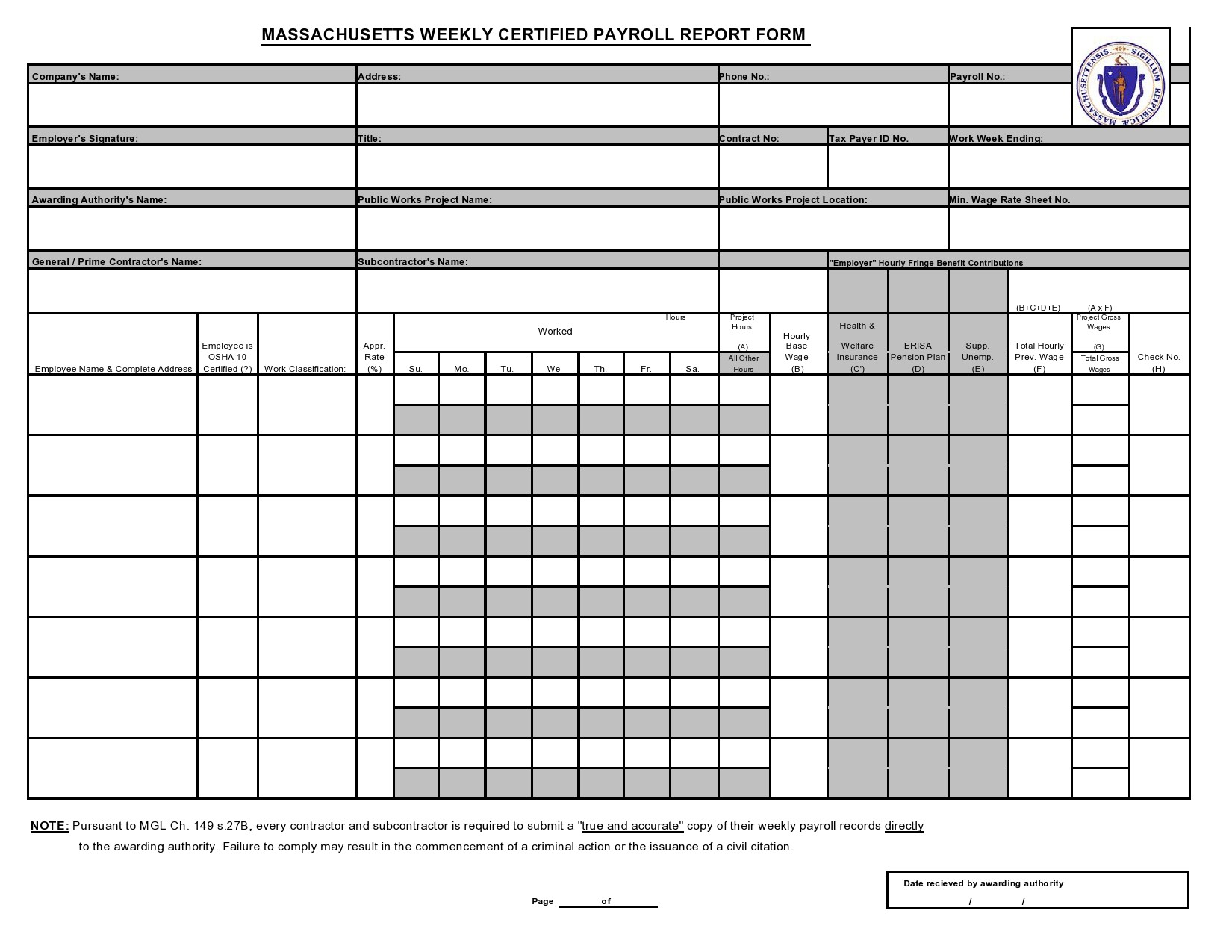 Free payroll report template 26
