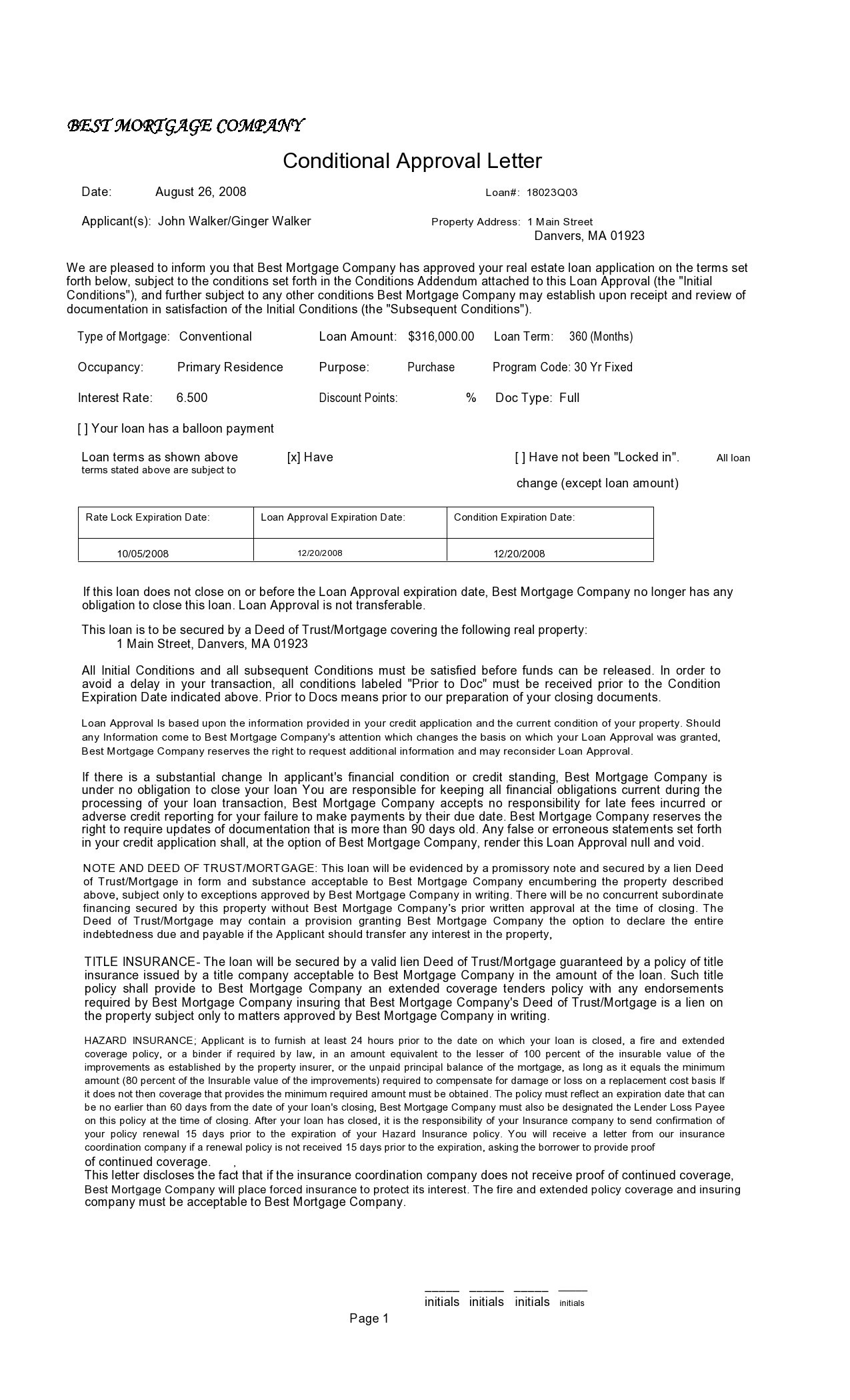 Free pre approval letter 18