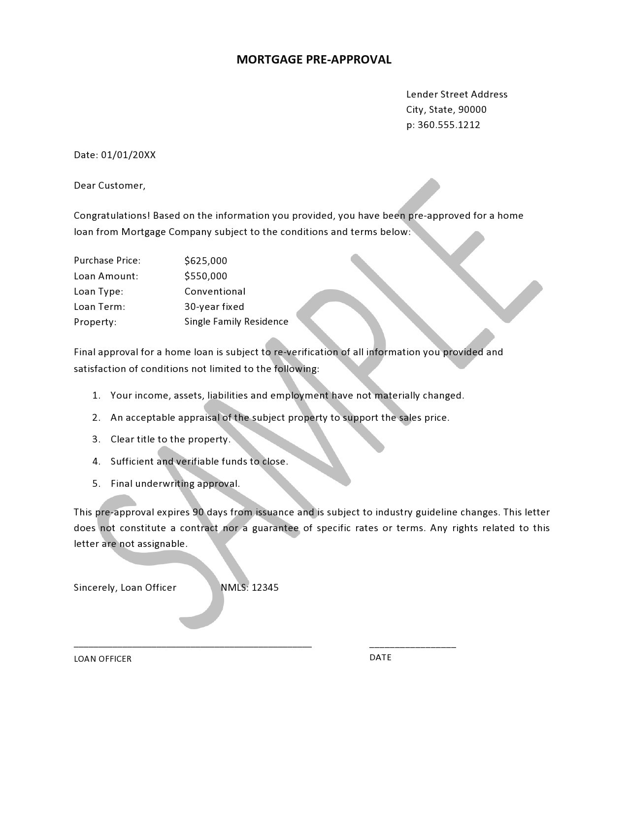 Free pre approval letter 35