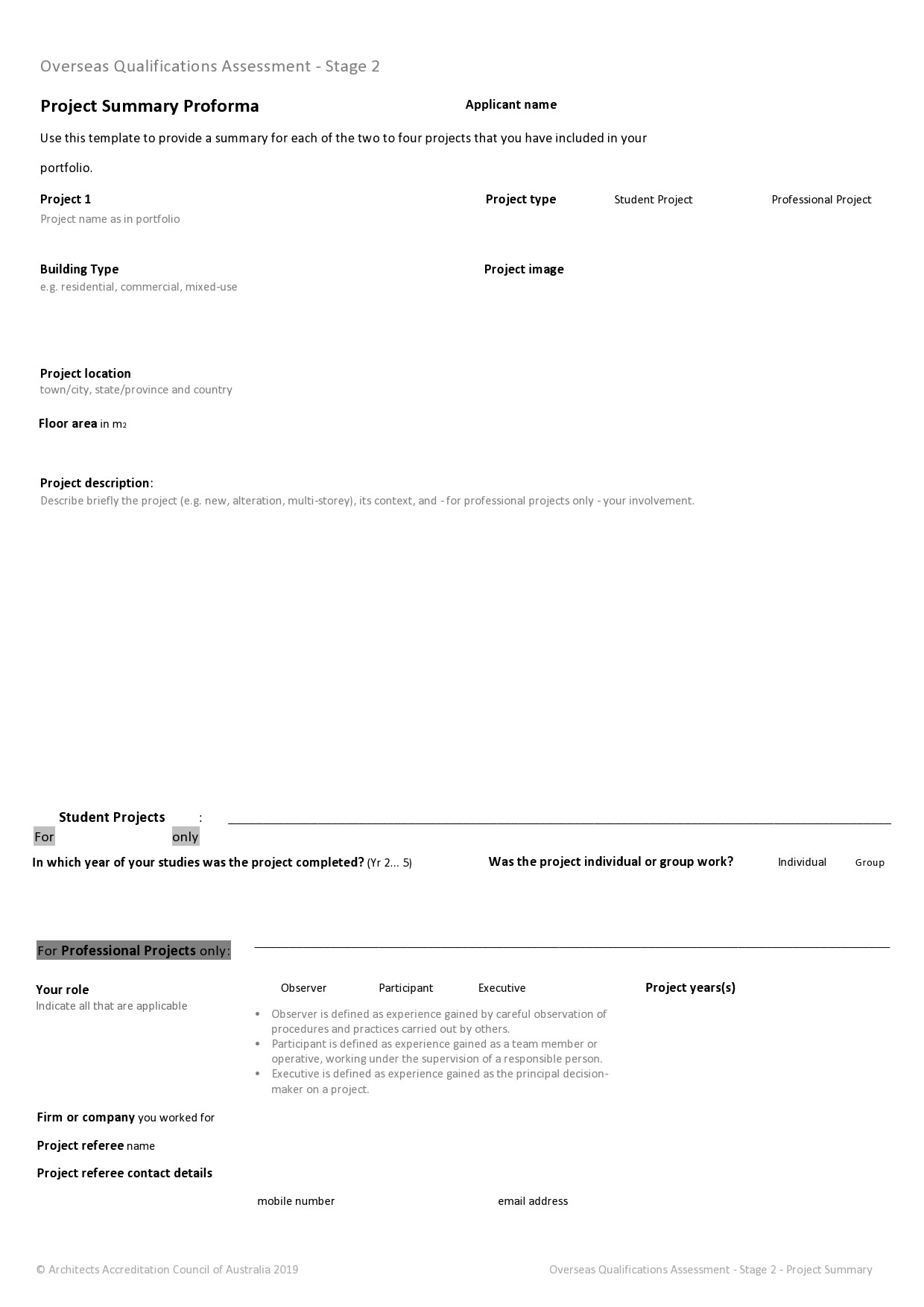 Free project summary template 19