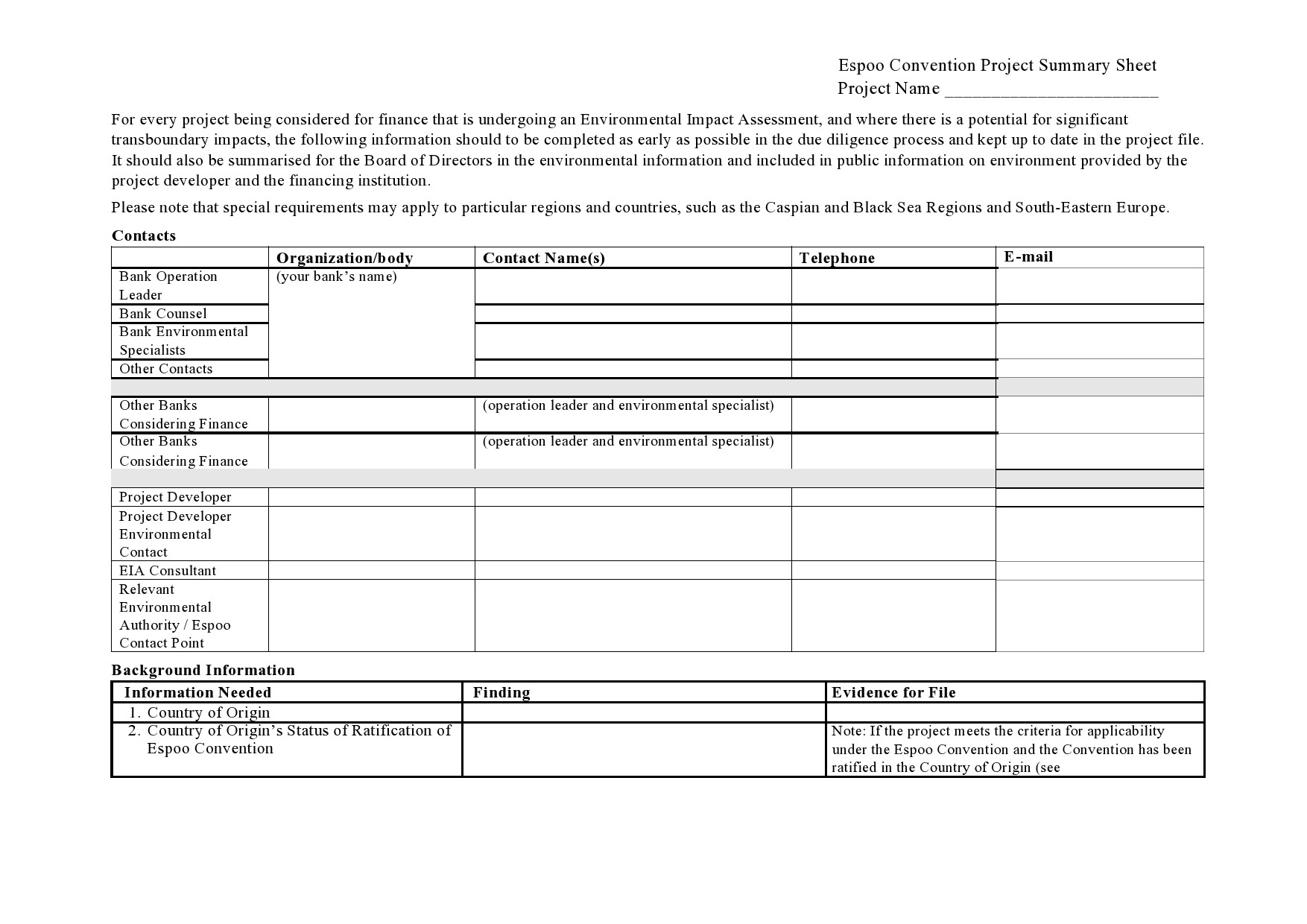 Free project summary template 32