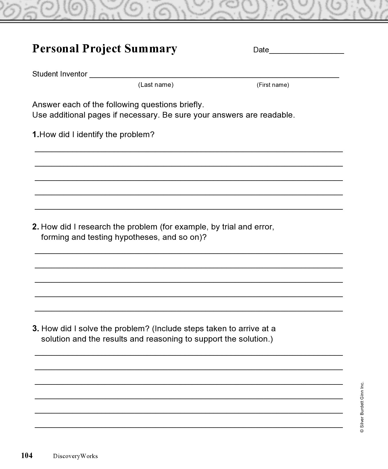 Free project summary template 35