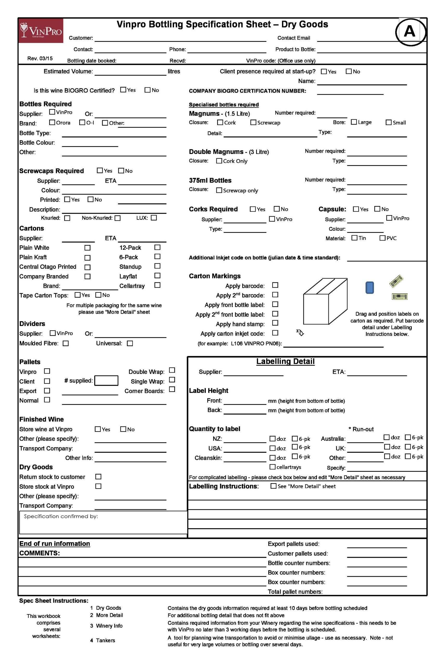 Free spec sheet template 14