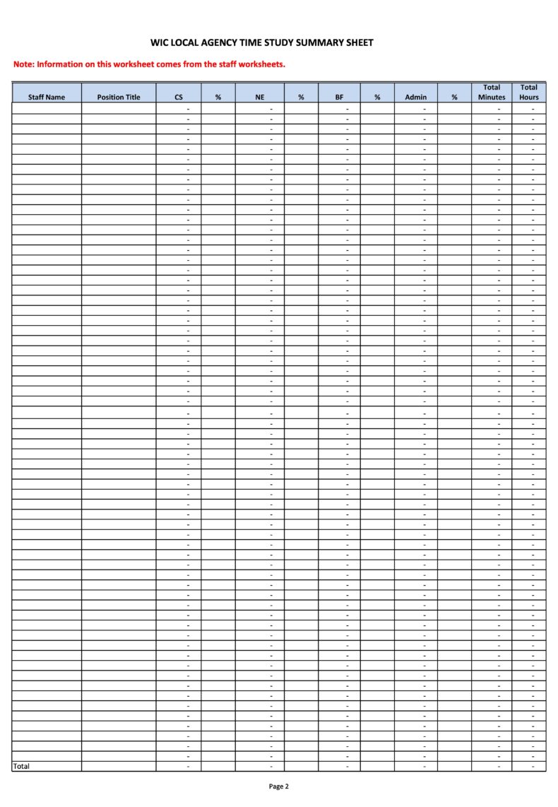 40 Useful Time Study Templates (Excel / Word) ᐅ TemplateLab
