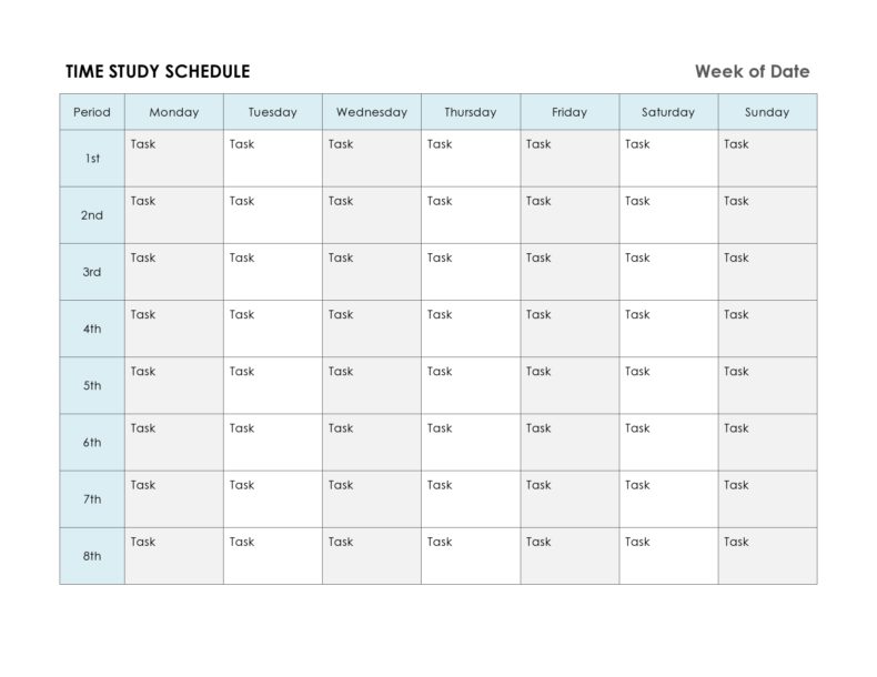 40 Useful Time Study Templates (Excel / Word) ᐅ TemplateLab