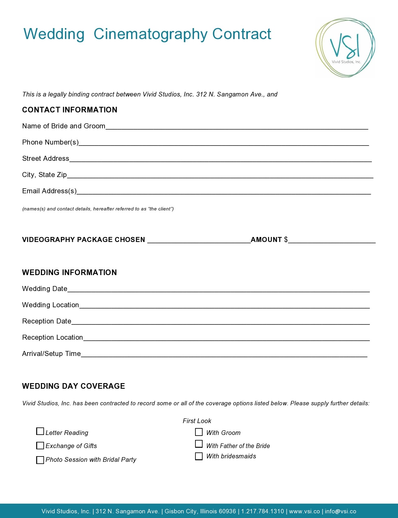 Free videography contract 24