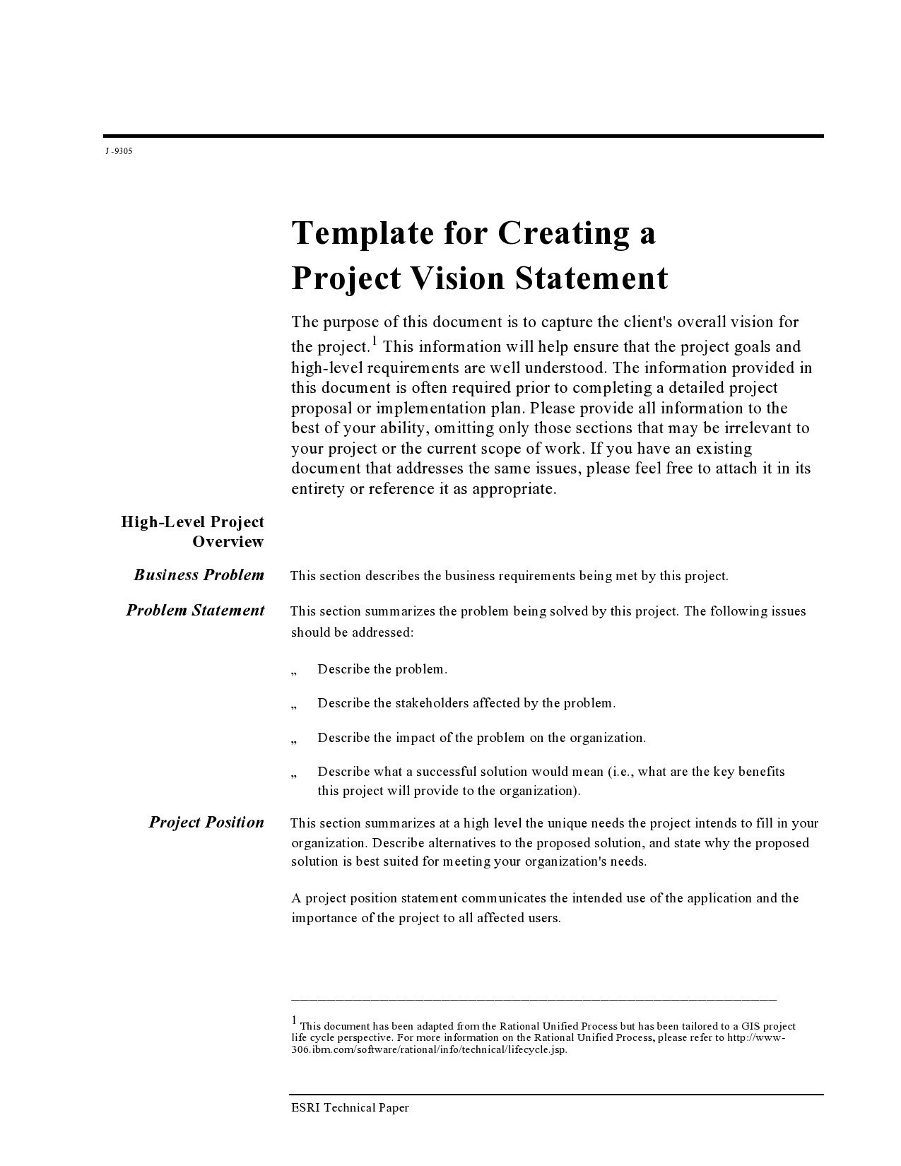 Free vision statement template 14