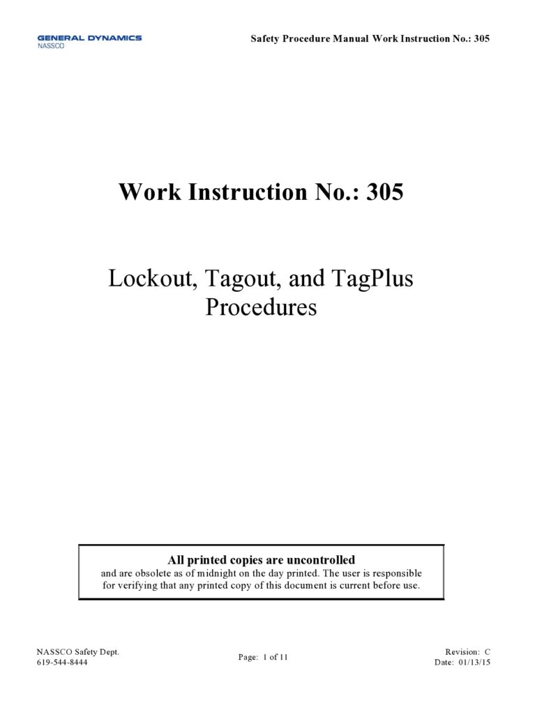40 Useful Work Instruction Templates (Step by Step)