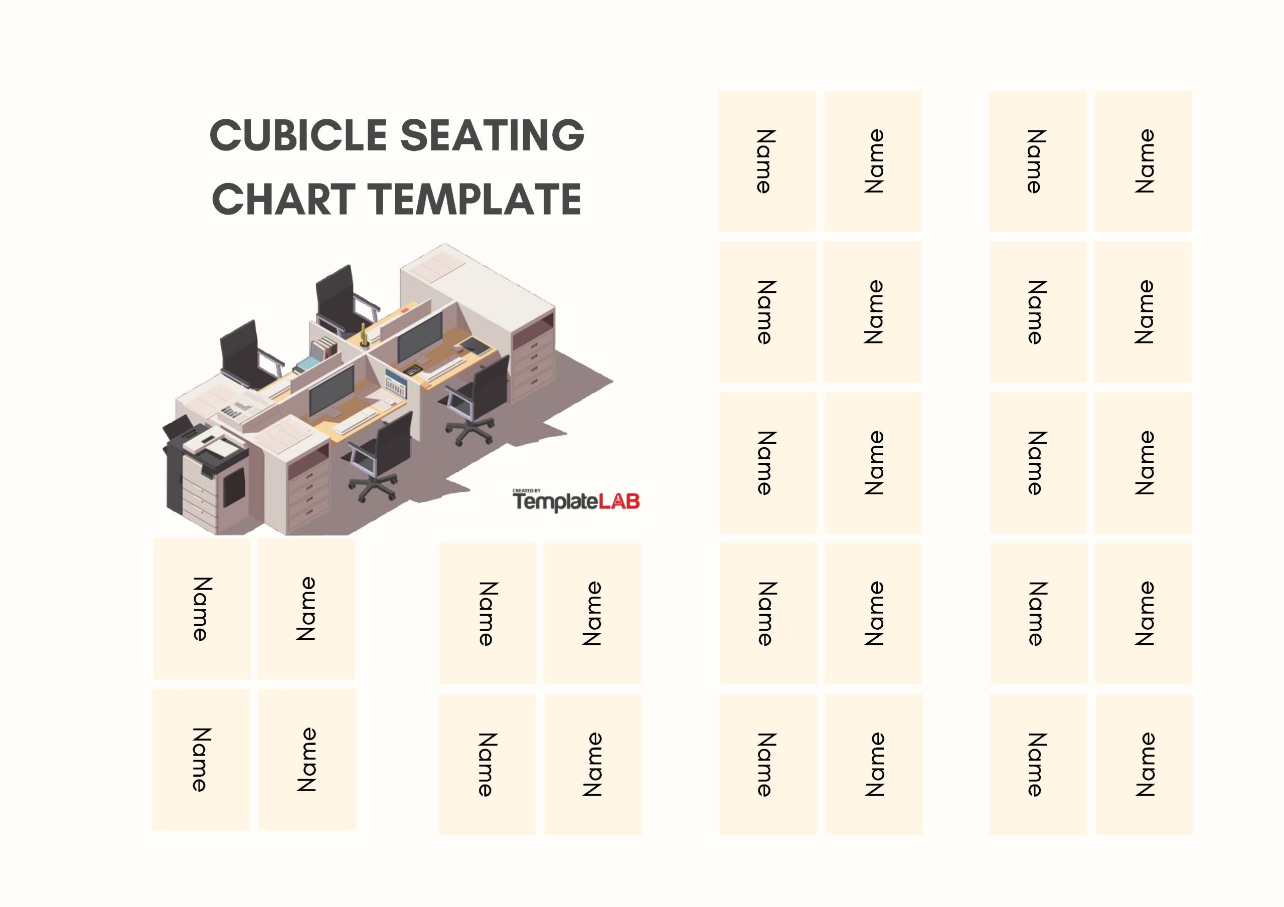 Free Cubicle Seating Chart Template