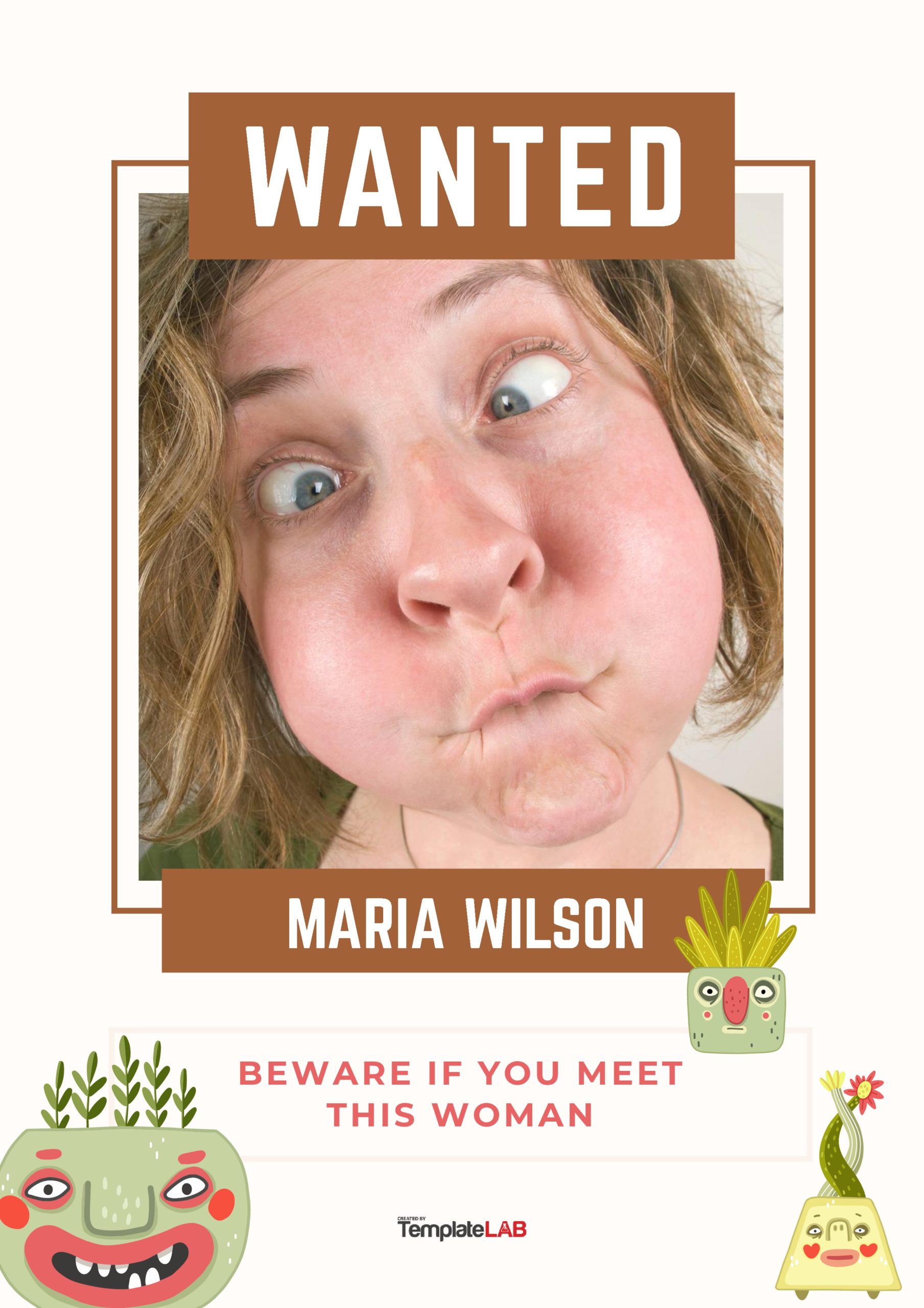 Free Funny Wanted Poster Template