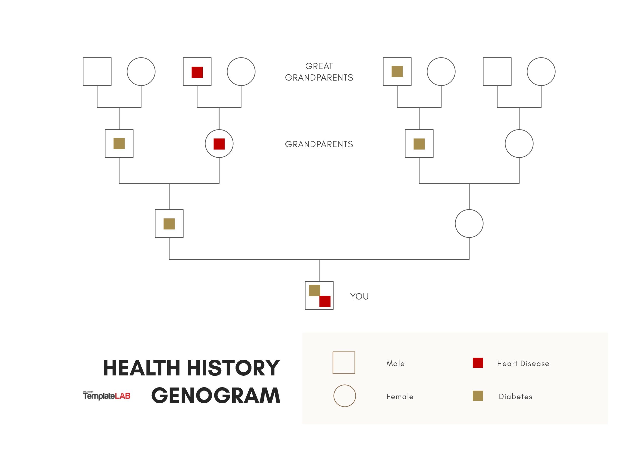 Free Health History Genogram Template