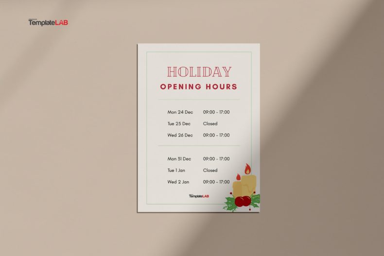 22 Printable Business Hours Templates (Word PowerPoint PDF)