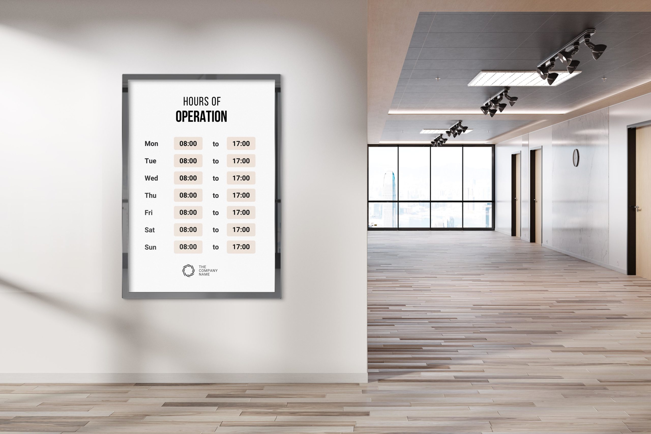 Free Hours Of Operation Sign Template