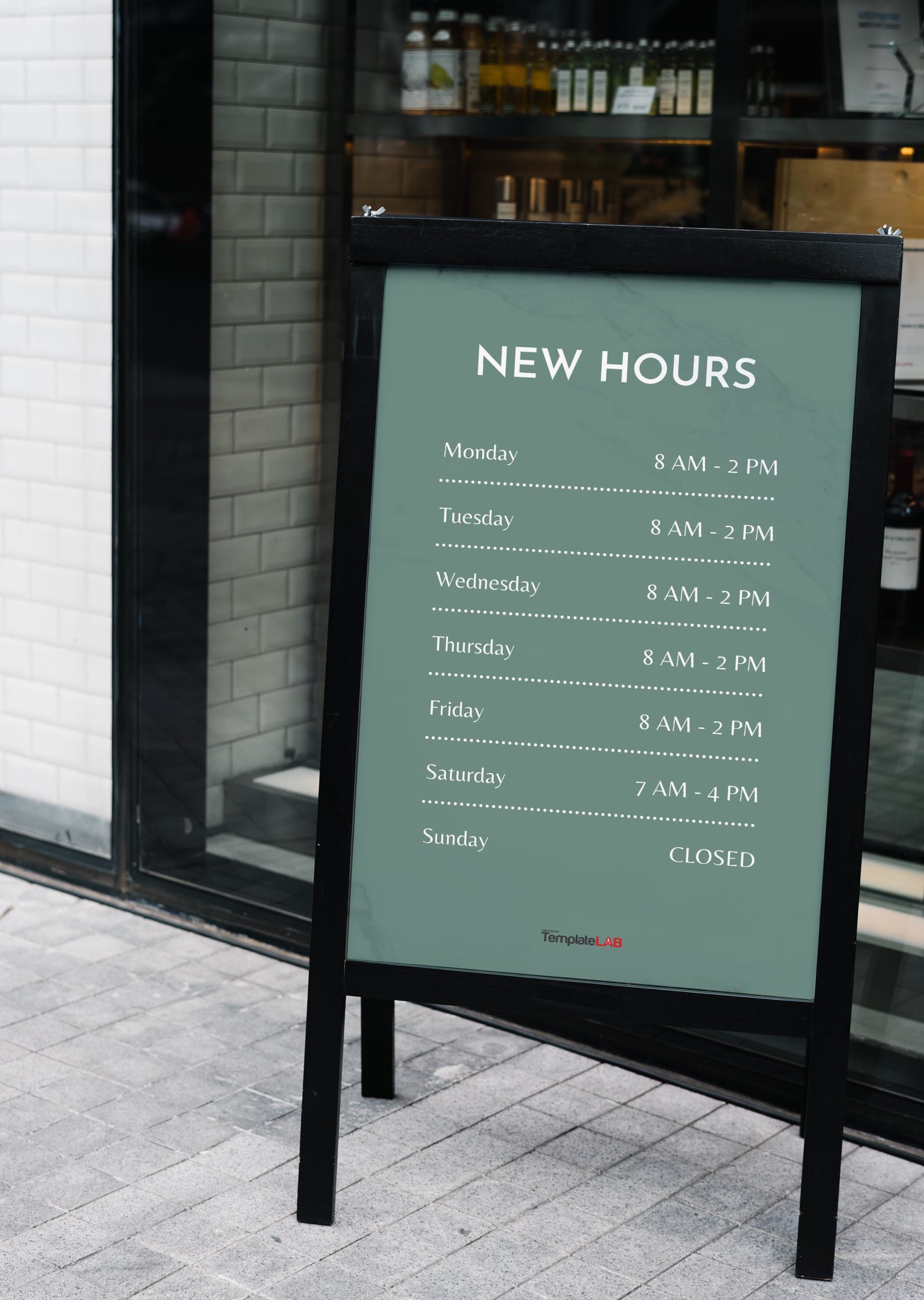 Free New Hours Sign Template