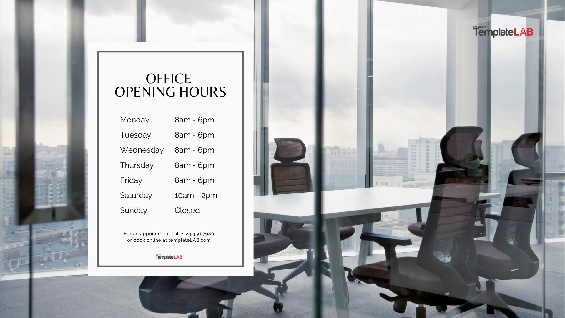 Free Office Hours Template