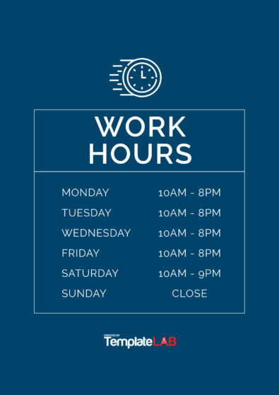 22 Printable Business Hours Templates (Word PowerPoint PDF)