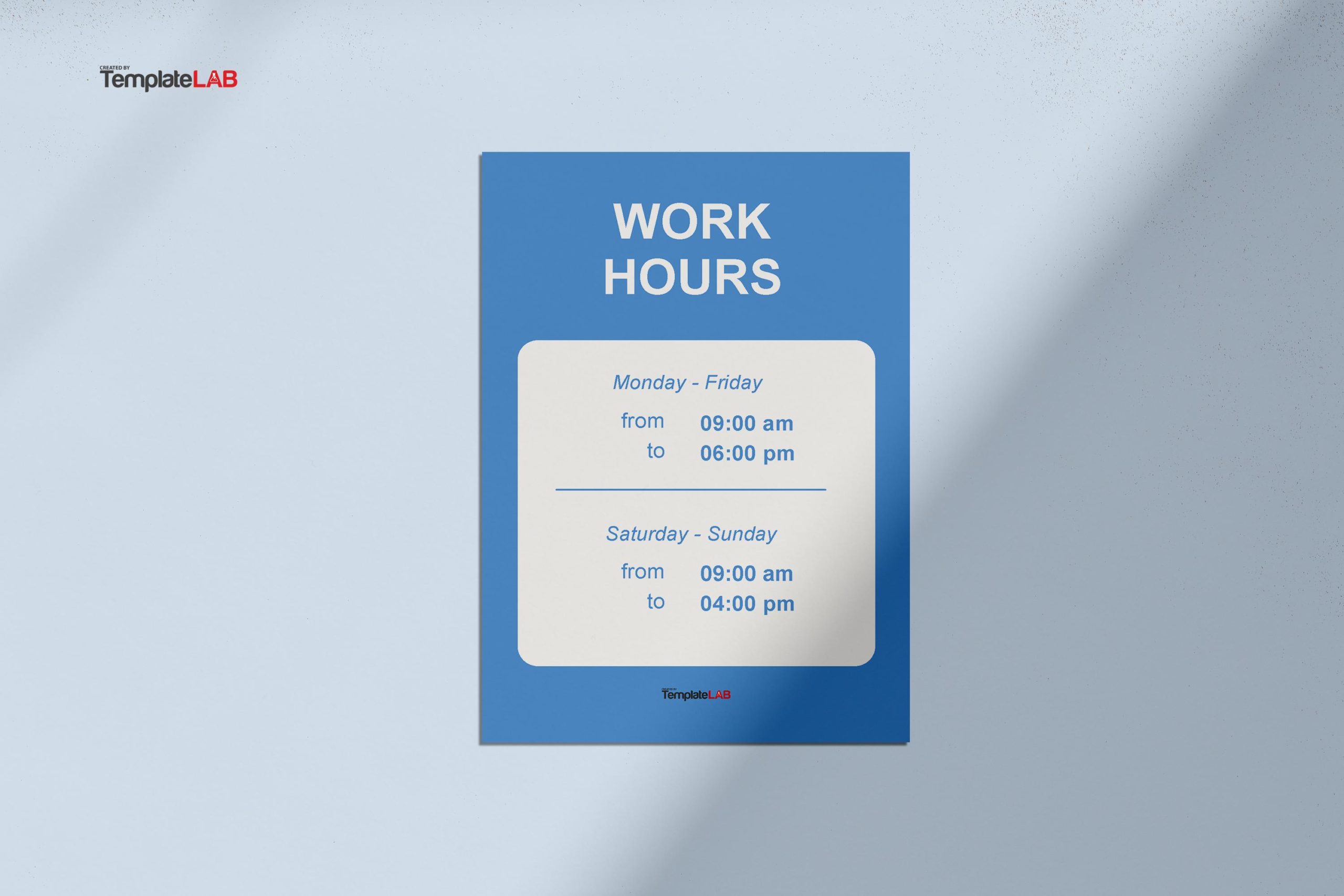Free Work Hours Template