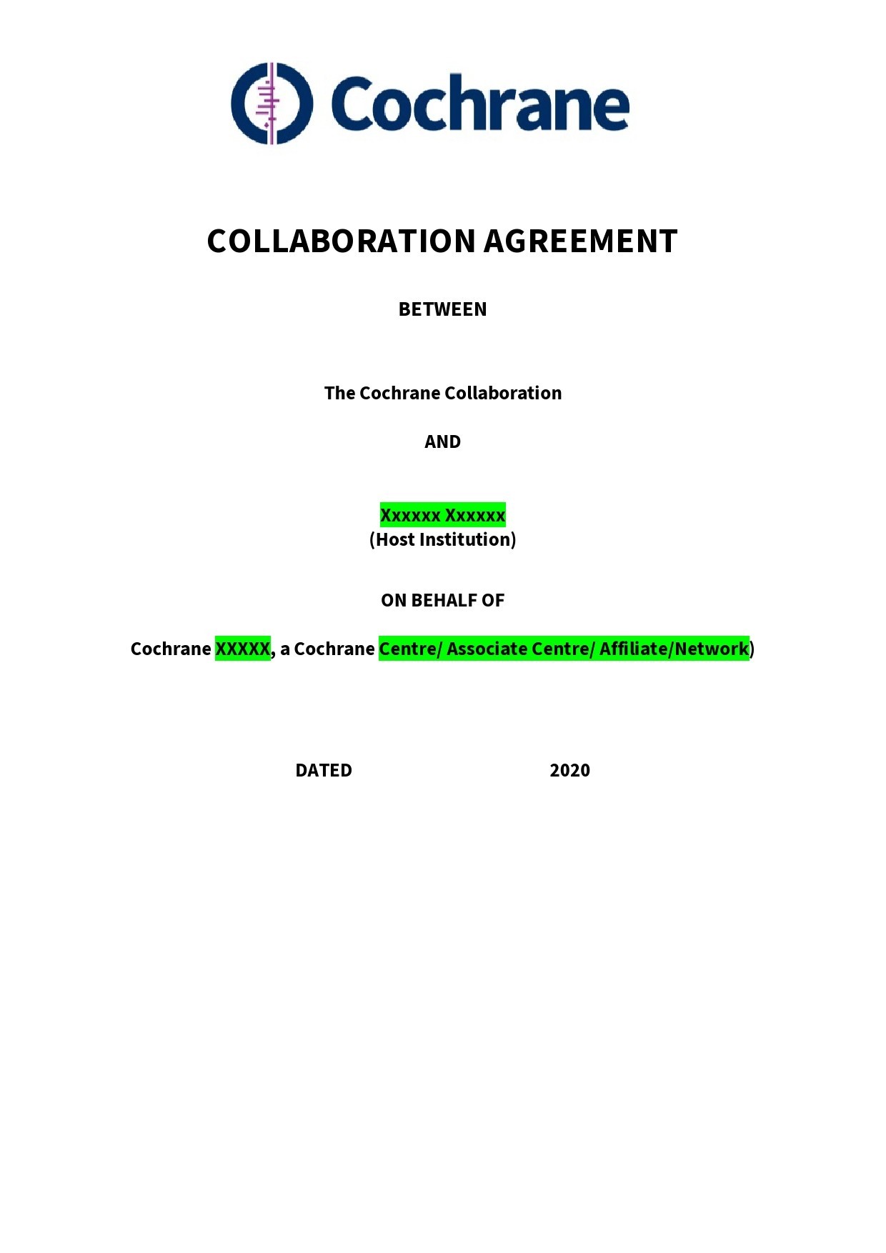 Free collaboration agreement 08