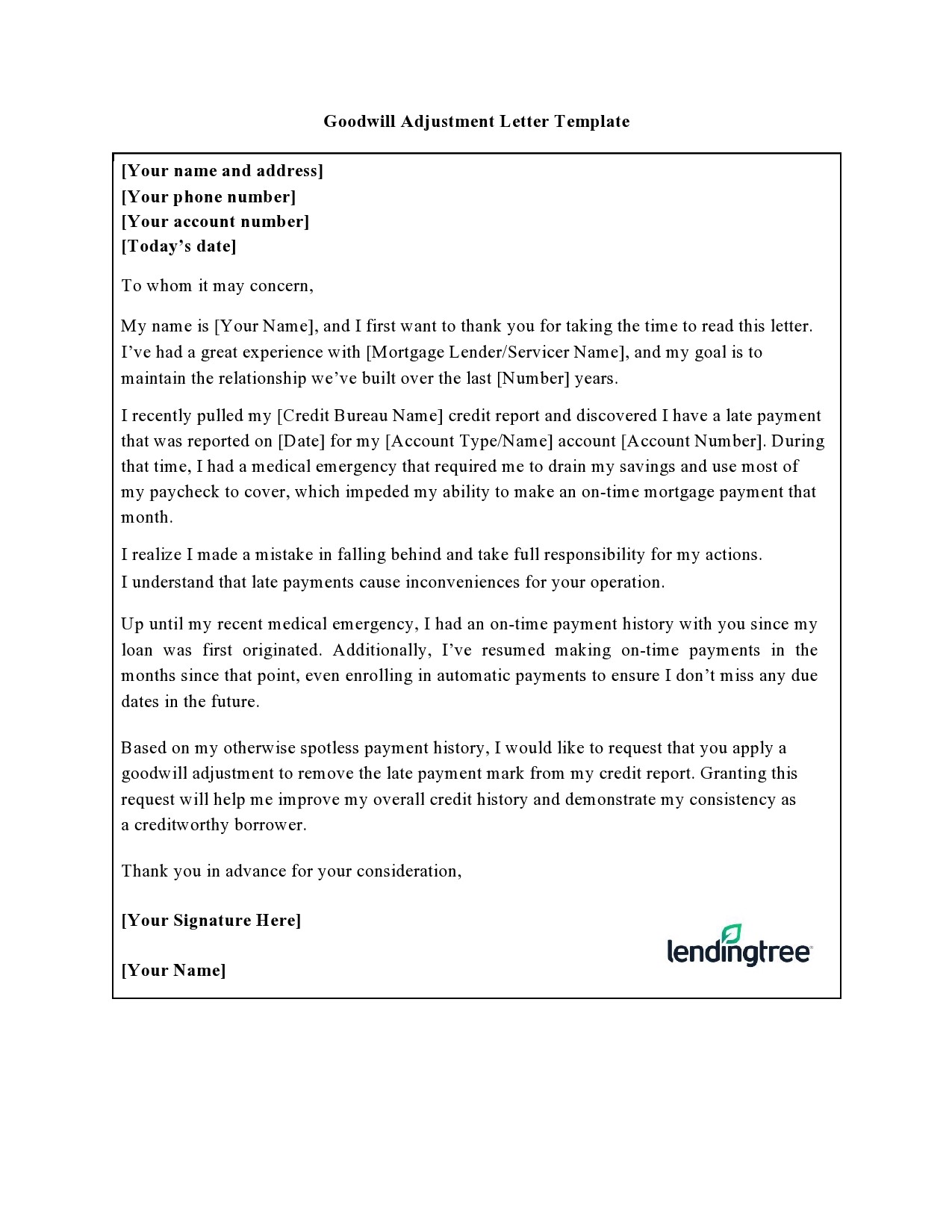 Free goodwill letter template 01