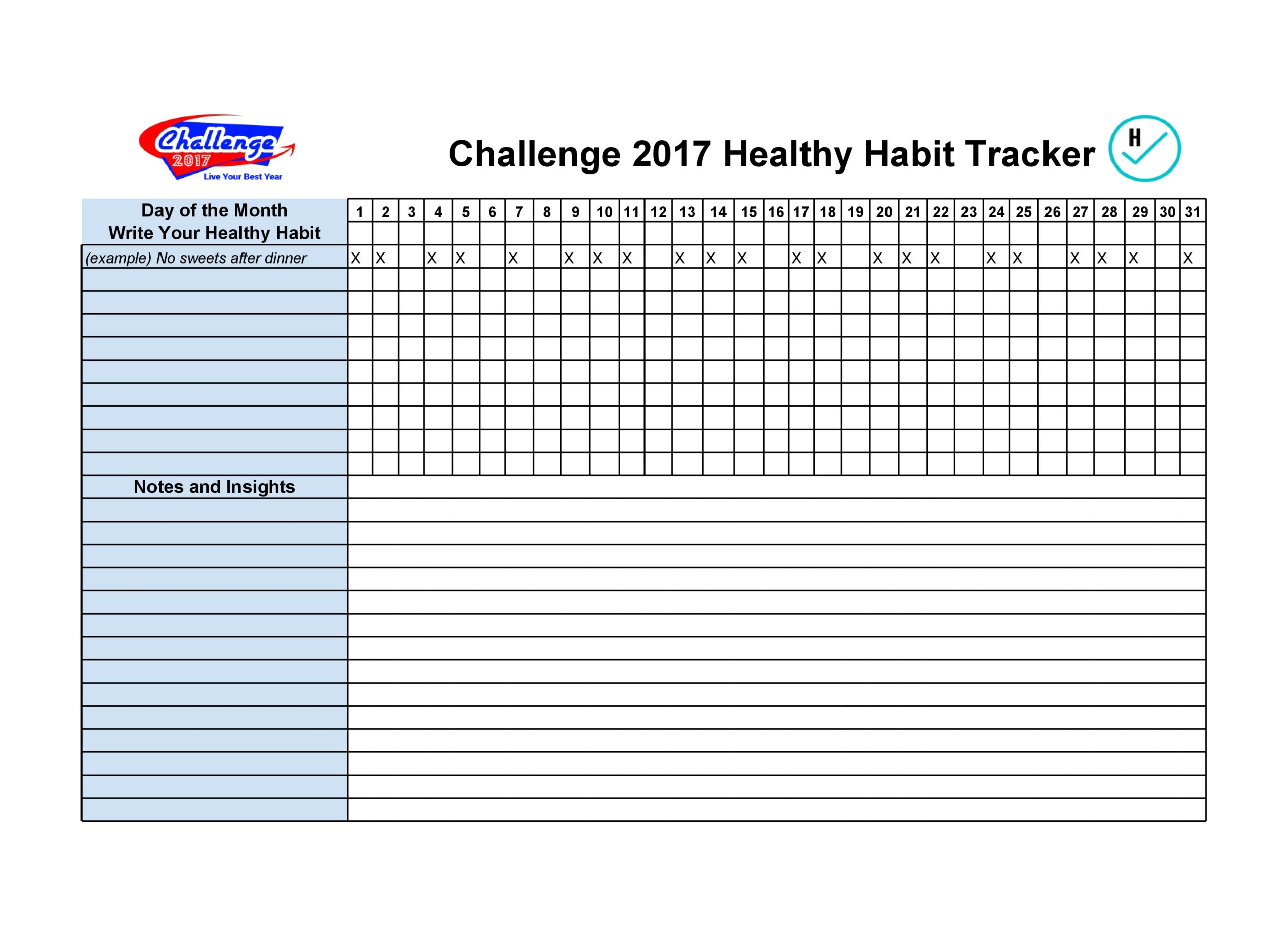 Free habit tracker template 02
