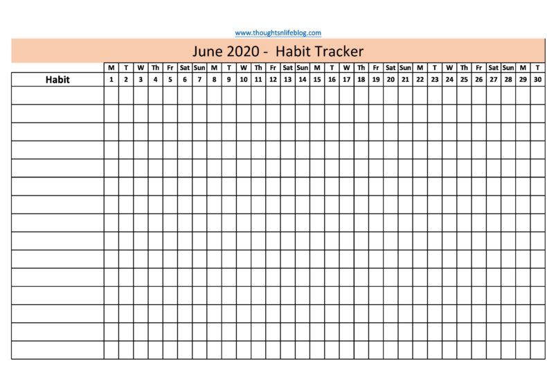 39 Free Habit Tracker Templates [Daily, Weekly, Monthly] ᐅ TemplateLab