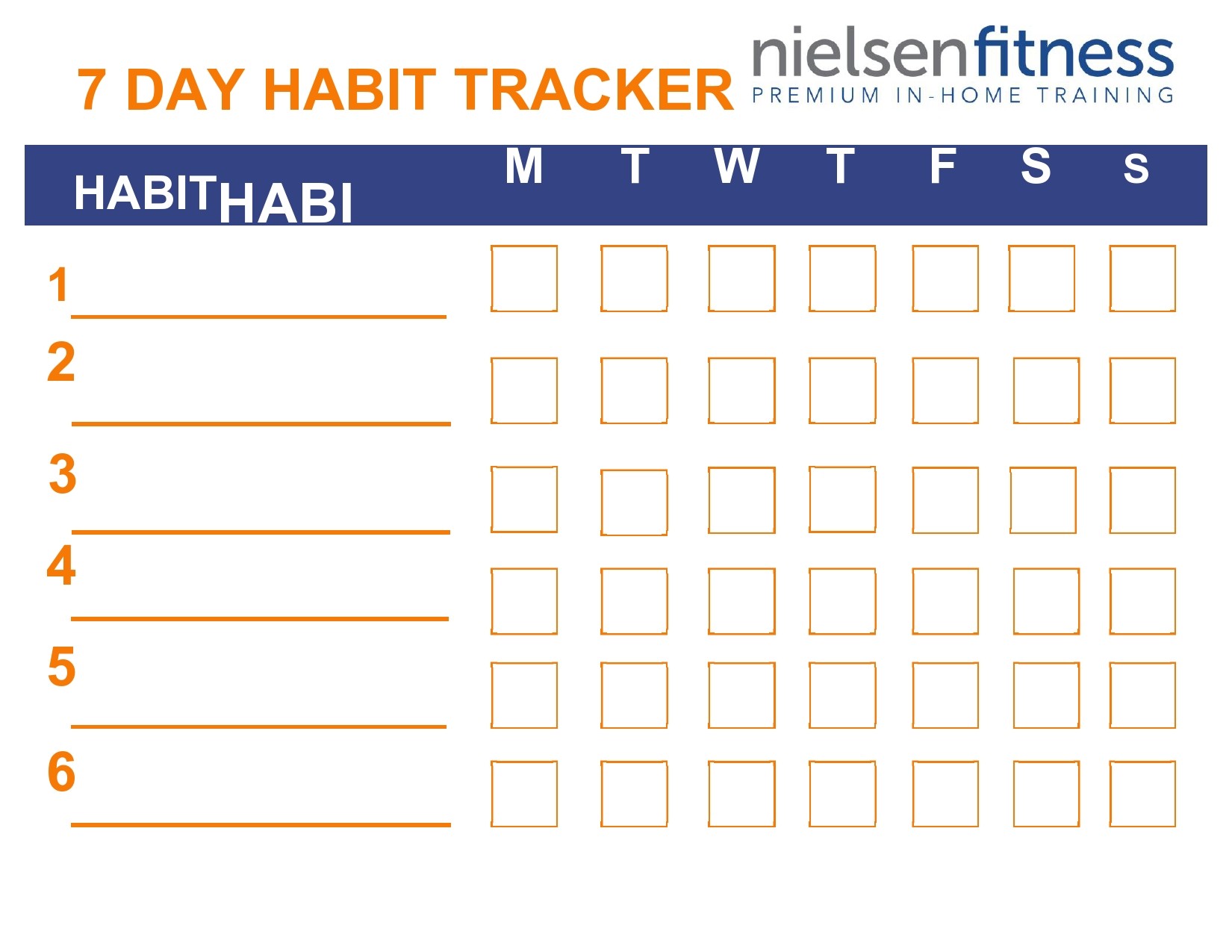 Free habit tracker template 18